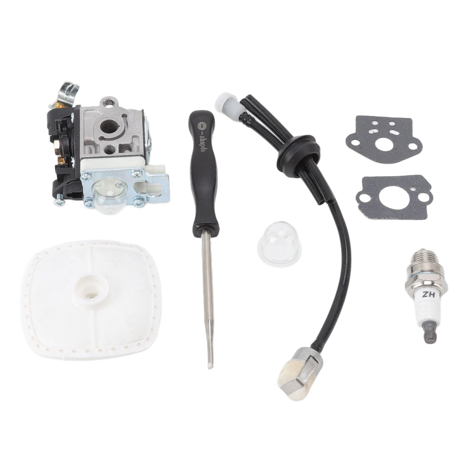Leaf Blower Carburetor Kit Gasket Primer Bulb Cover Fuel Line Assembly Filter view 3