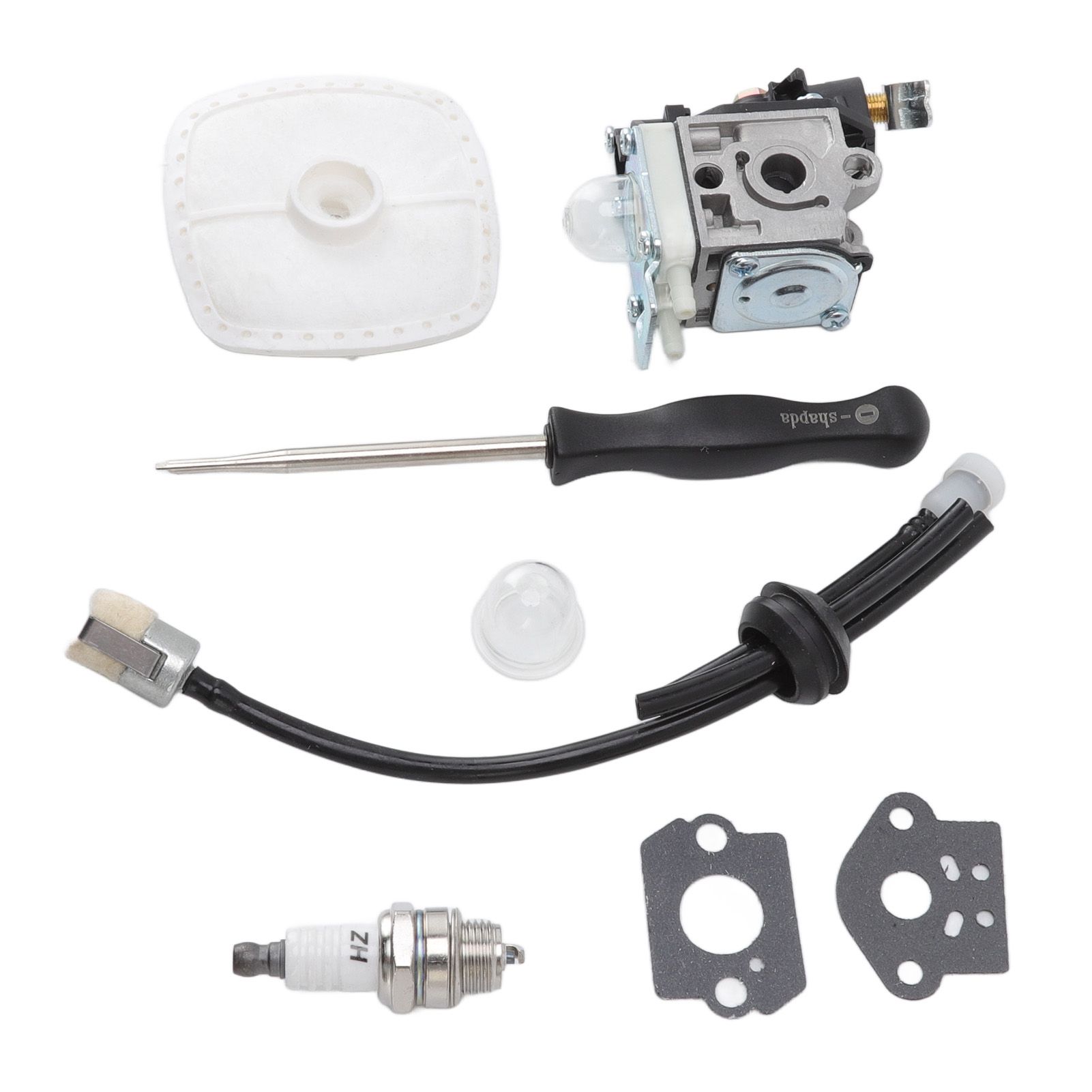 Leaf Blower Carburetor Kit Gasket Primer Bulb Cover Fuel Line Assembly Filter view 5