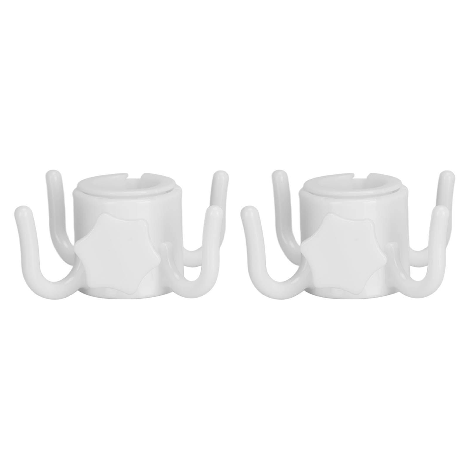 2Pcs Plastic Beach Umbrella Hanging Hook Umbrella Hanger 4 Prong Towel Hat view 4