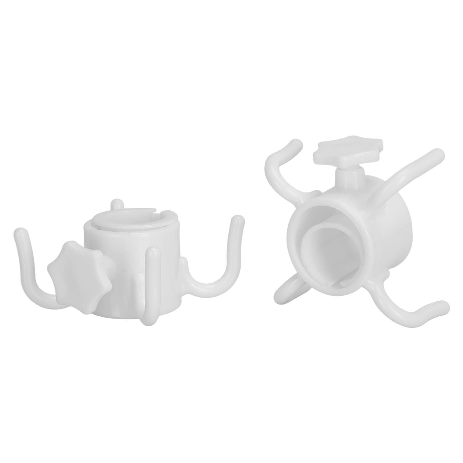 2Pcs Plastic Beach Umbrella Hanging Hook Umbrella Hanger 4 Prong Towel Hat view 6