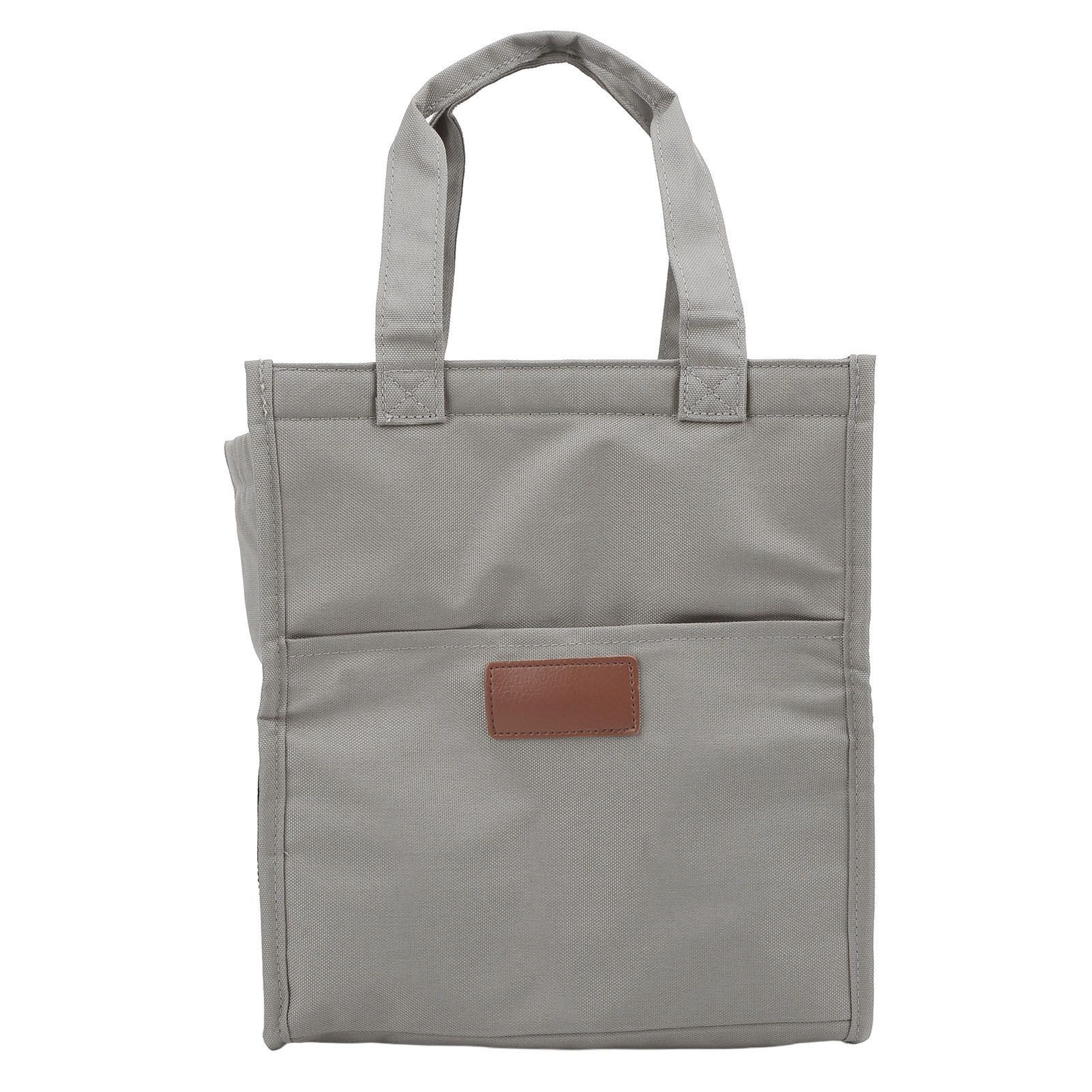 Aluminum Foil Simple Thermal Insulation Lunch Box Bag Oxford Cloth Large