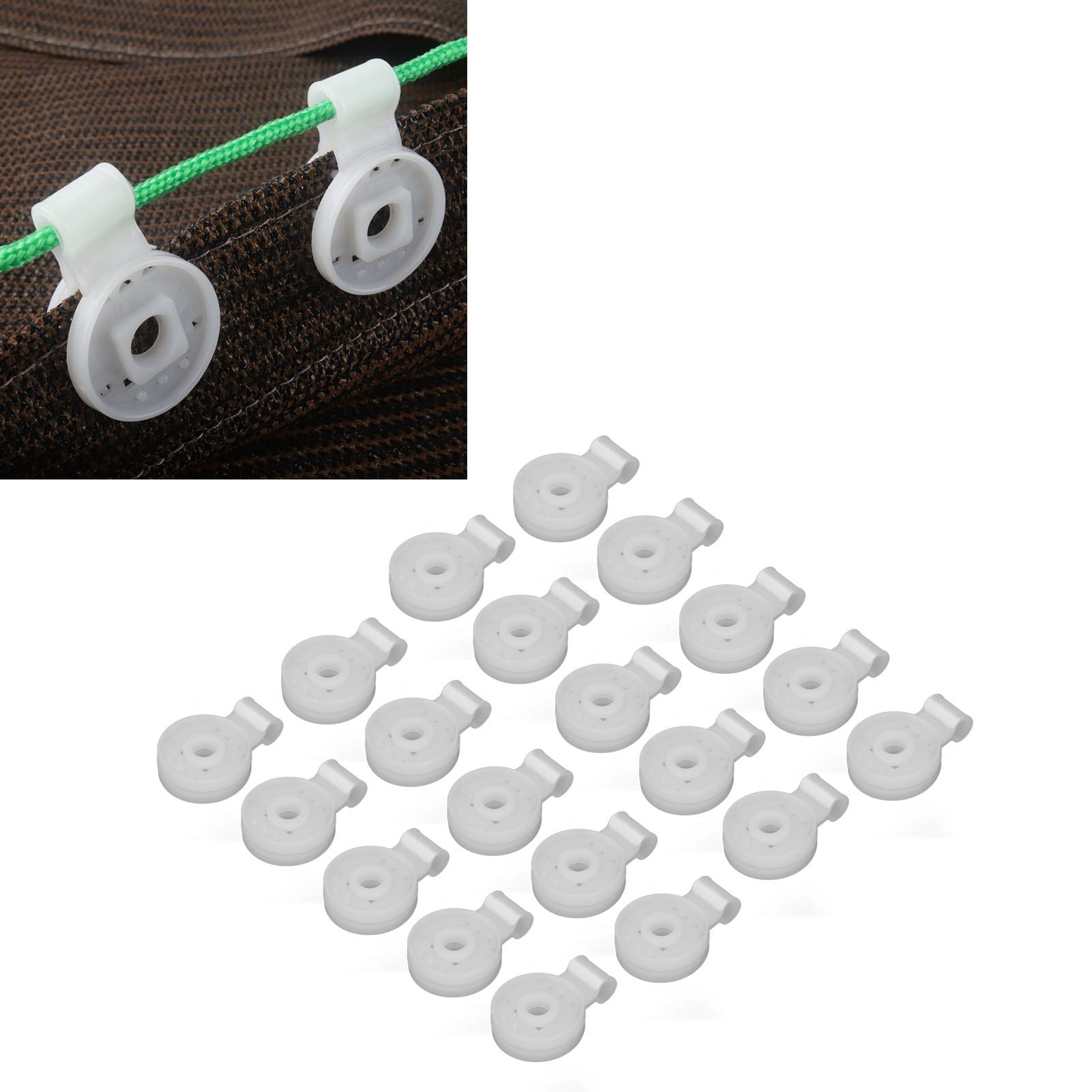 20Pcs Sunshade Net Clip Round Shade Cloth Clips Greenhouse Film Fixing Clamp view 11