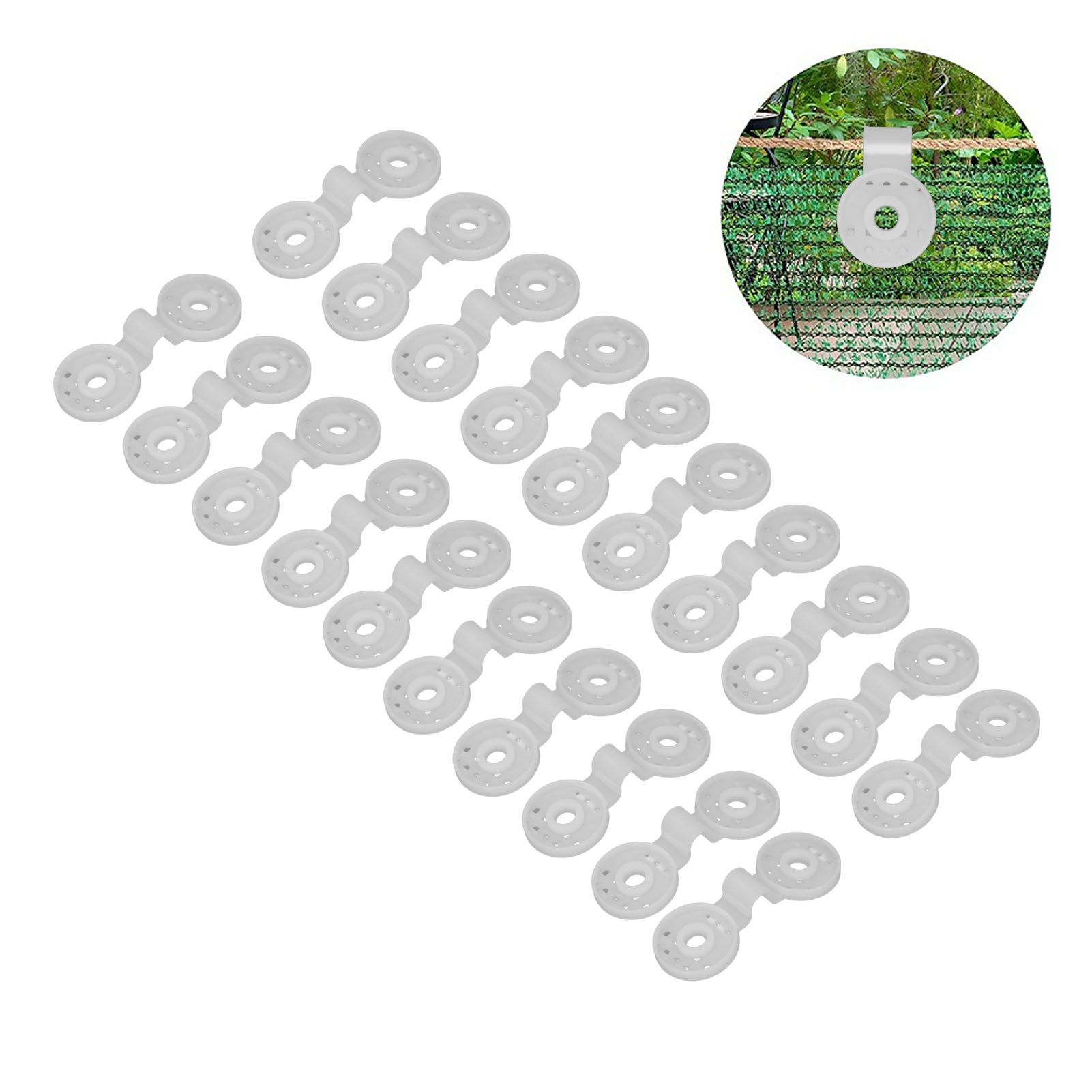 20Pcs Sunshade Net Clip Round Shade Cloth Clips Greenhouse Film Fixing Clamp view 12