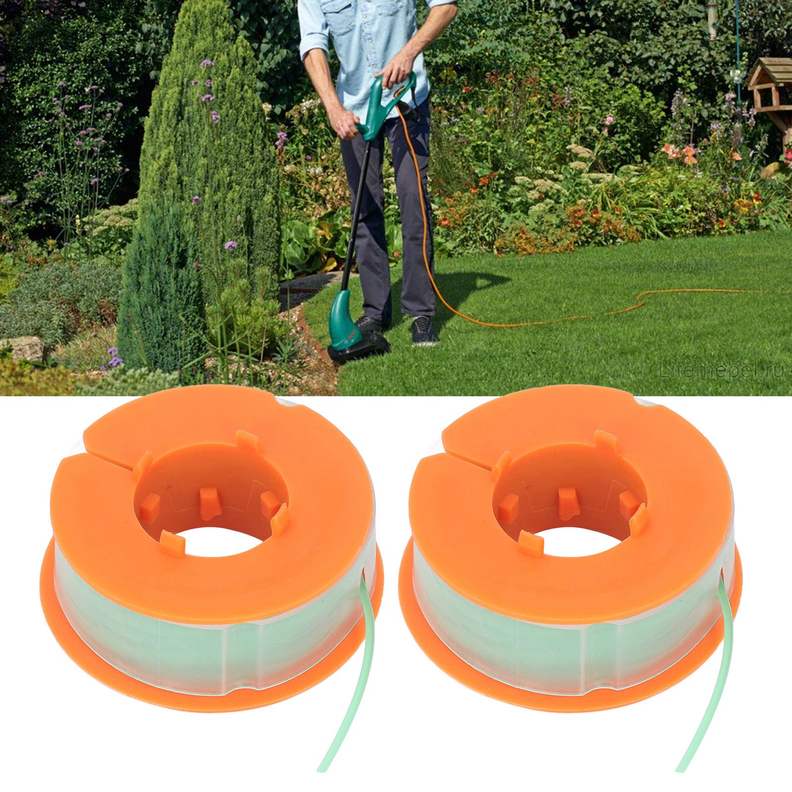 2Pcs Lawn Mower Spool Line Nylon Trimmer Accessories Replacement Fit for BOSCH view 11