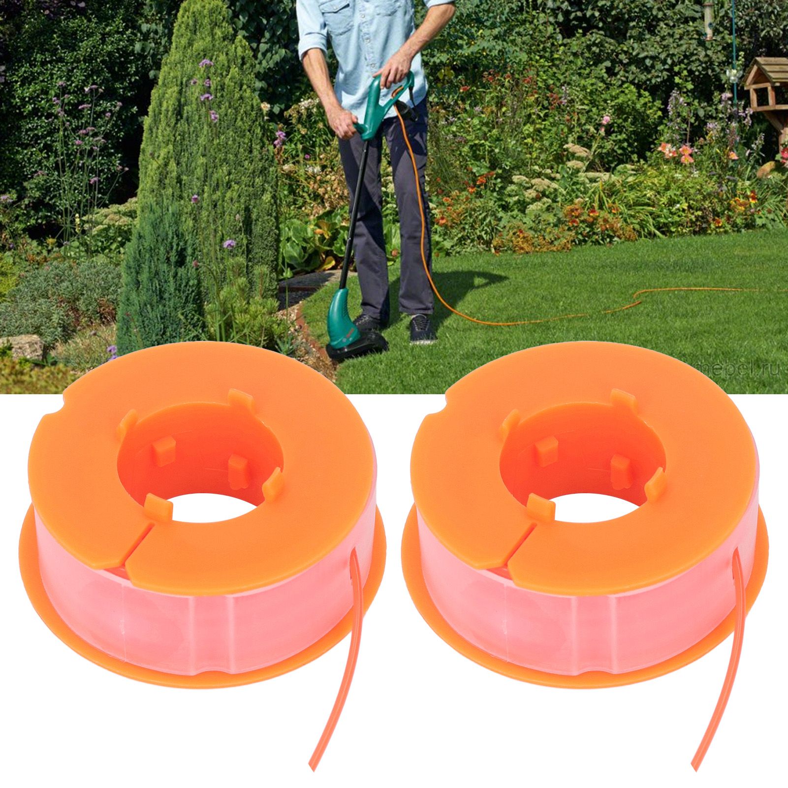 2Pcs Lawn Mower Spool Line Nylon Trimmer Accessories Replacement Fit for BOSCH view 11
