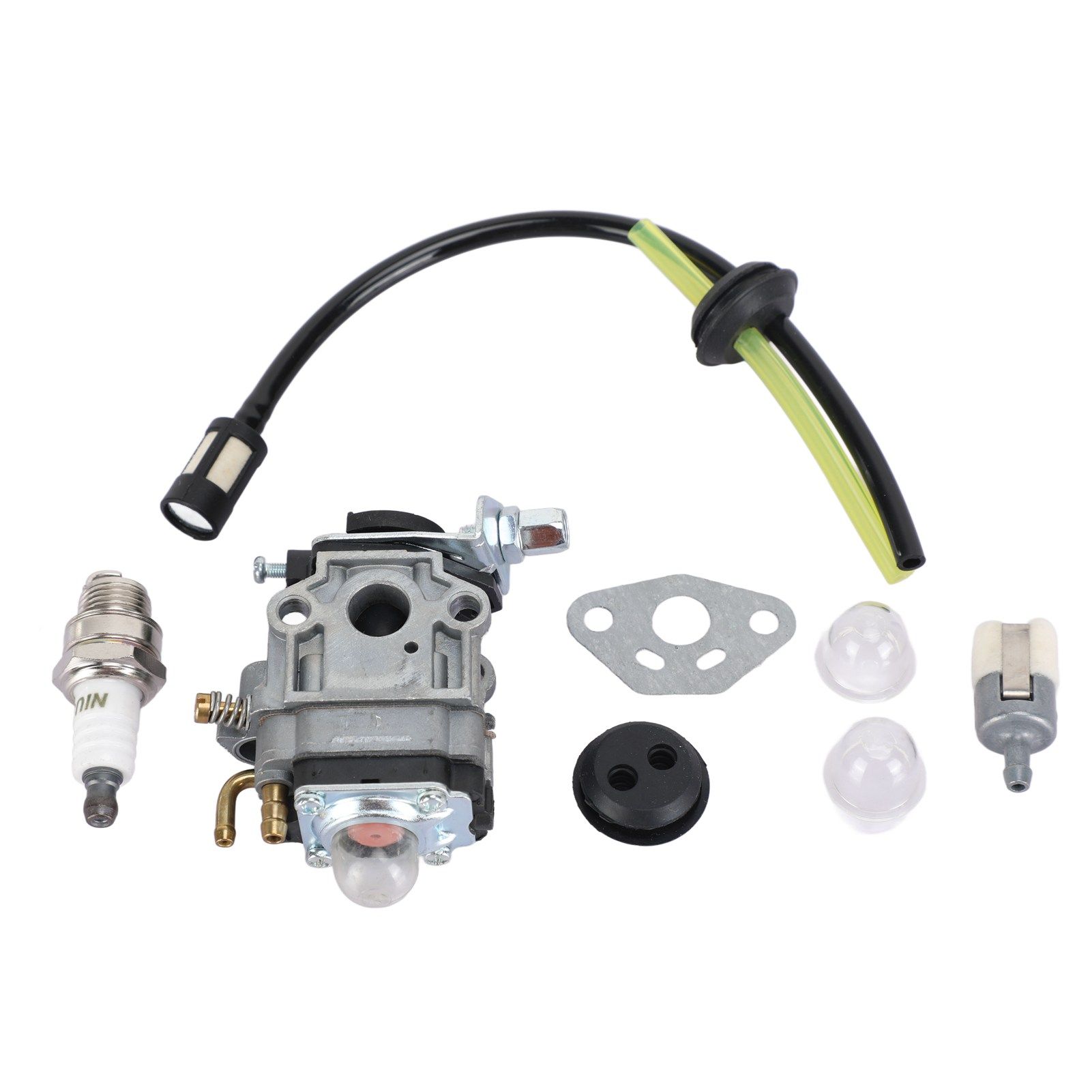 Lawn Mower Carburetor Kit Spark Plug Filter Line for TH23 TH26 TH34 23CC 25CC — image 1