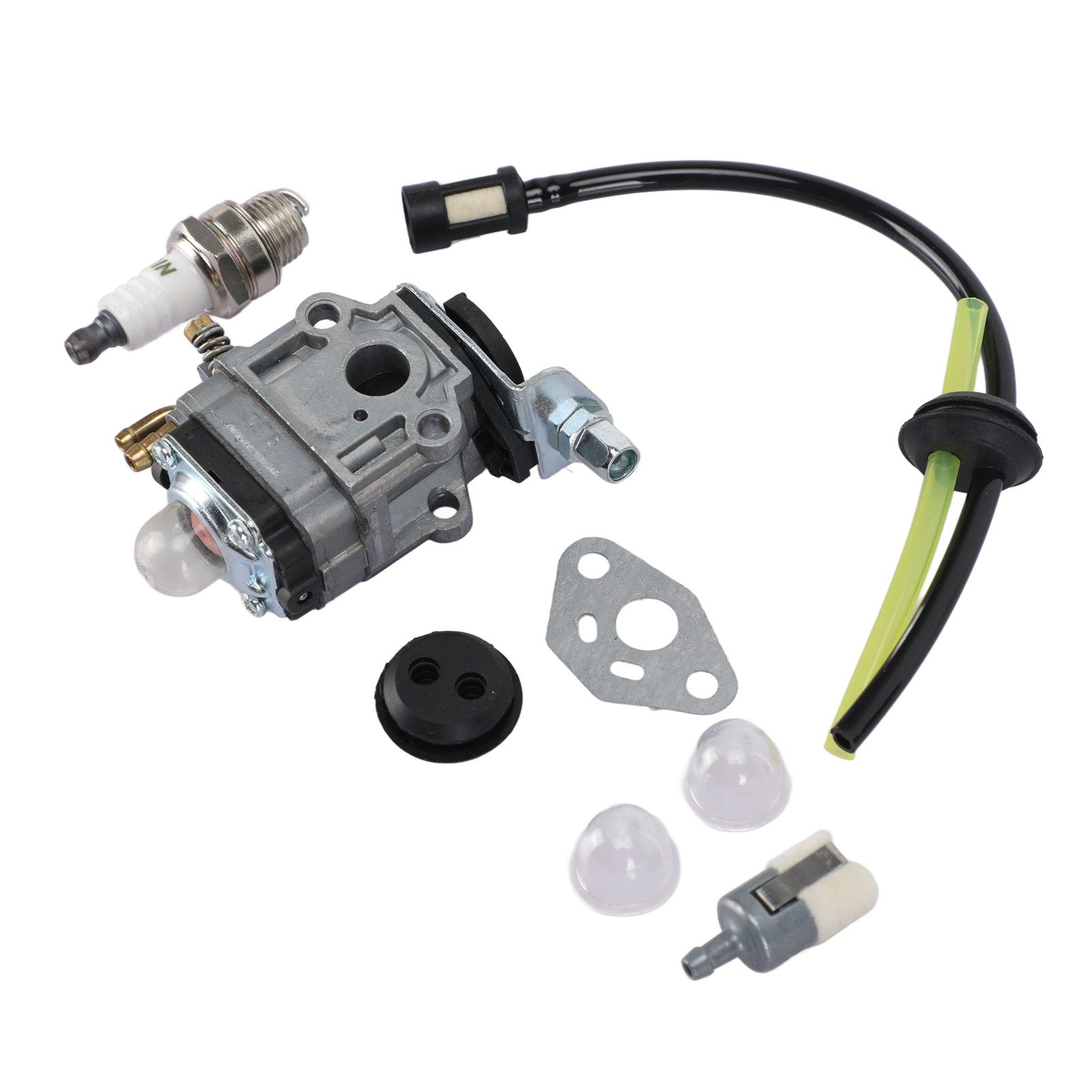 Lawn Mower Carburetor Kit Spark Plug Filter Line for TH23 TH26 TH34 23CC 25CC view 2