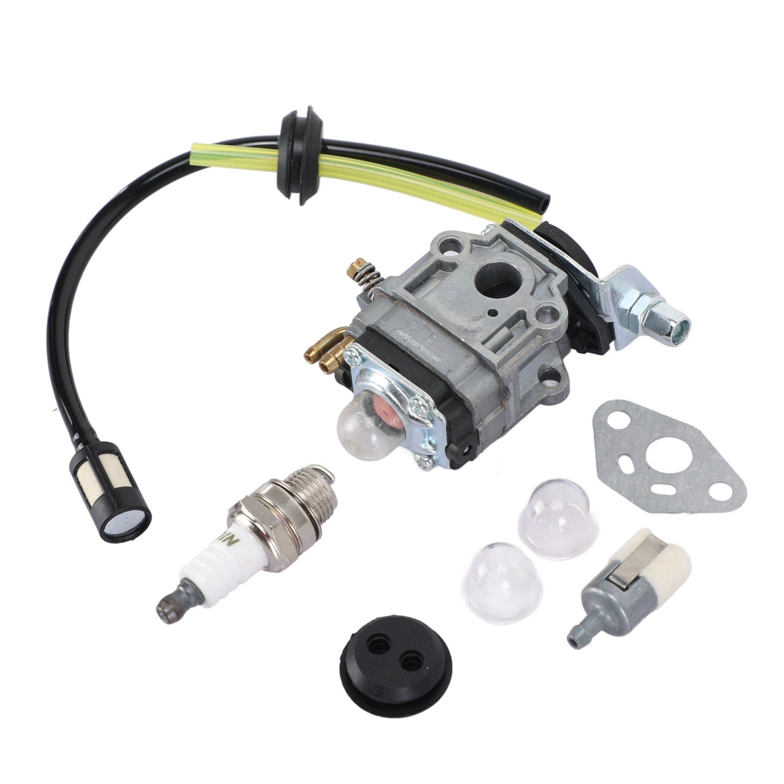 Lawn Mower Carburetor Kit Spark Plug Filter Line for TH23 TH26 TH34 23CC 25CC view 6