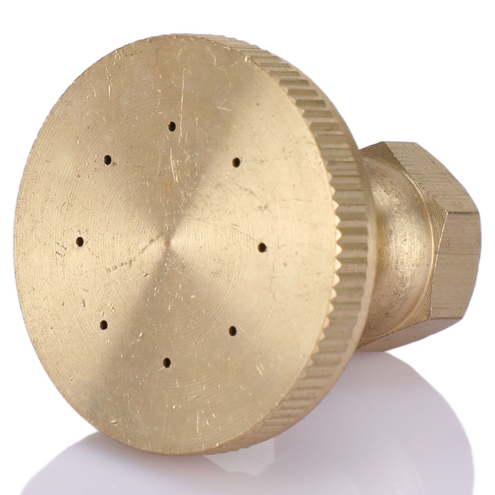 Garden Atomizing Nozzle Copper G3/8 Internal Thread Straight Head 8 Holes