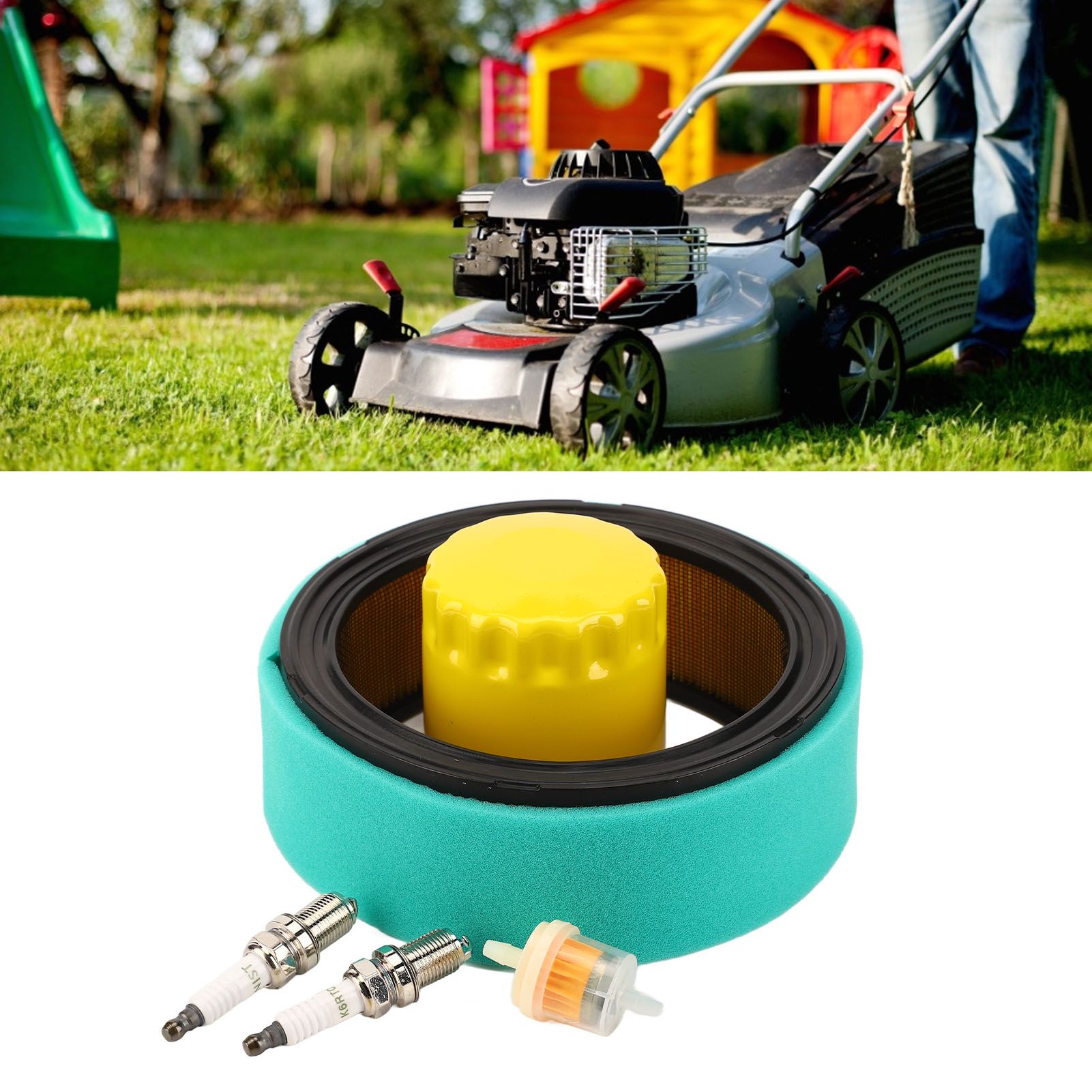Air Filter Repair Kit Lawn Mower Air Filter Fuel Filter Set for KOHLER CV18S view 11