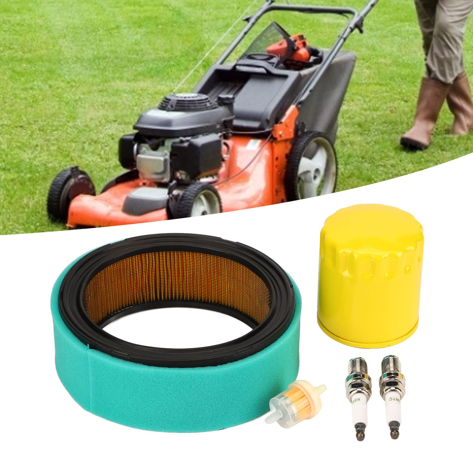 Air Filter Repair Kit Lawn Mower Air Filter Fuel Filter Set for KOHLER CV18S view 12