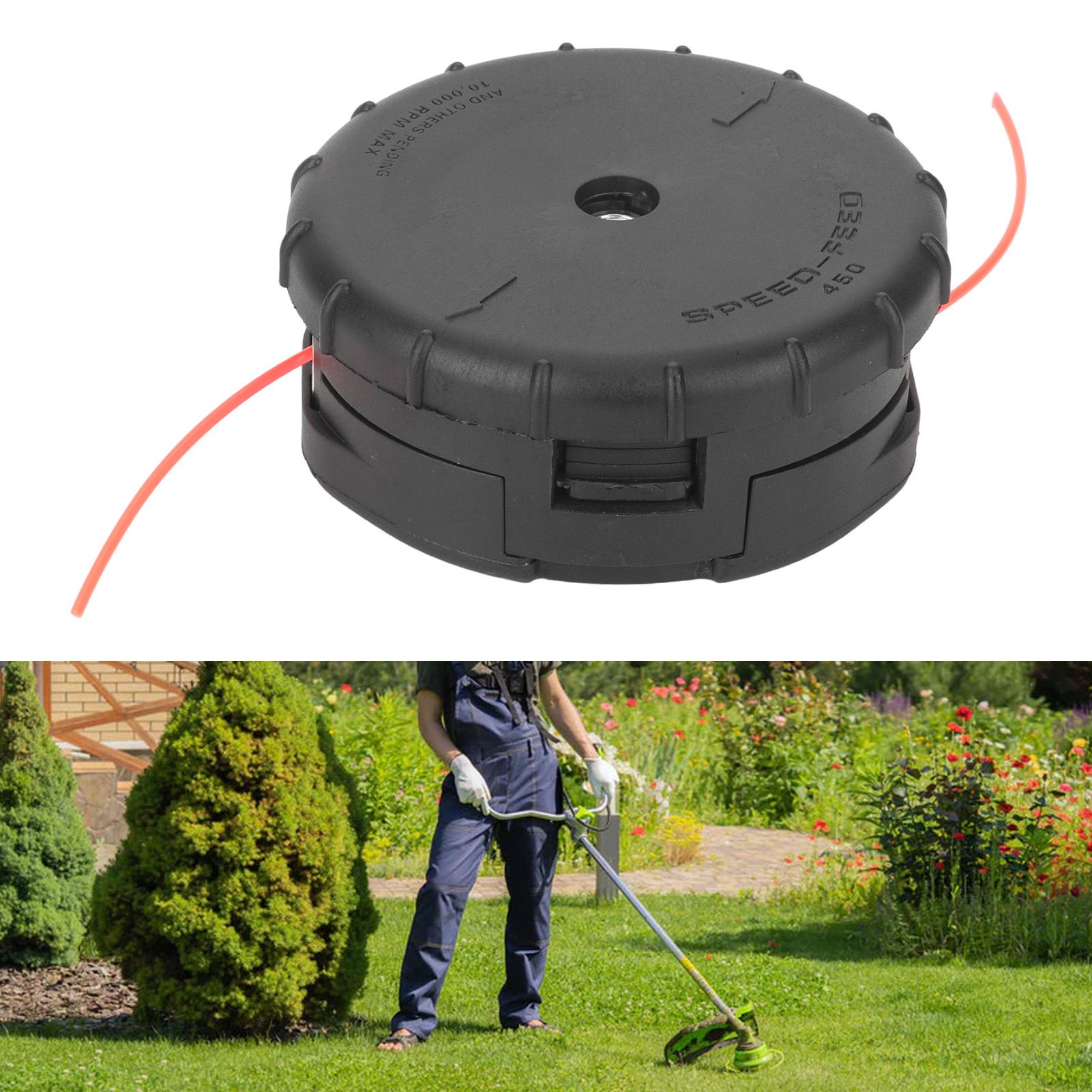 Mower Trimmer Head Plastic Internal Thread M10 X 1.25 Brush Cutter Accessories view 12