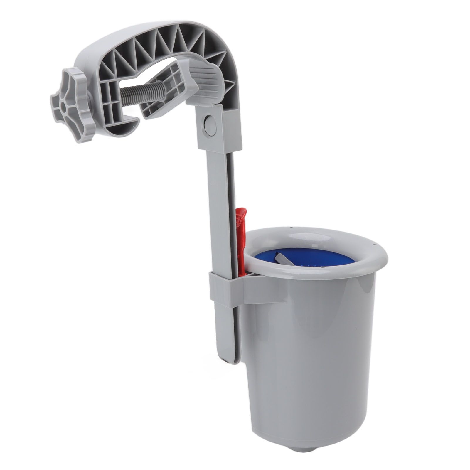 Pool Surface Skimmer Plastic Gray Wall Mounted Automatic Cleaner Filter Debris view 4