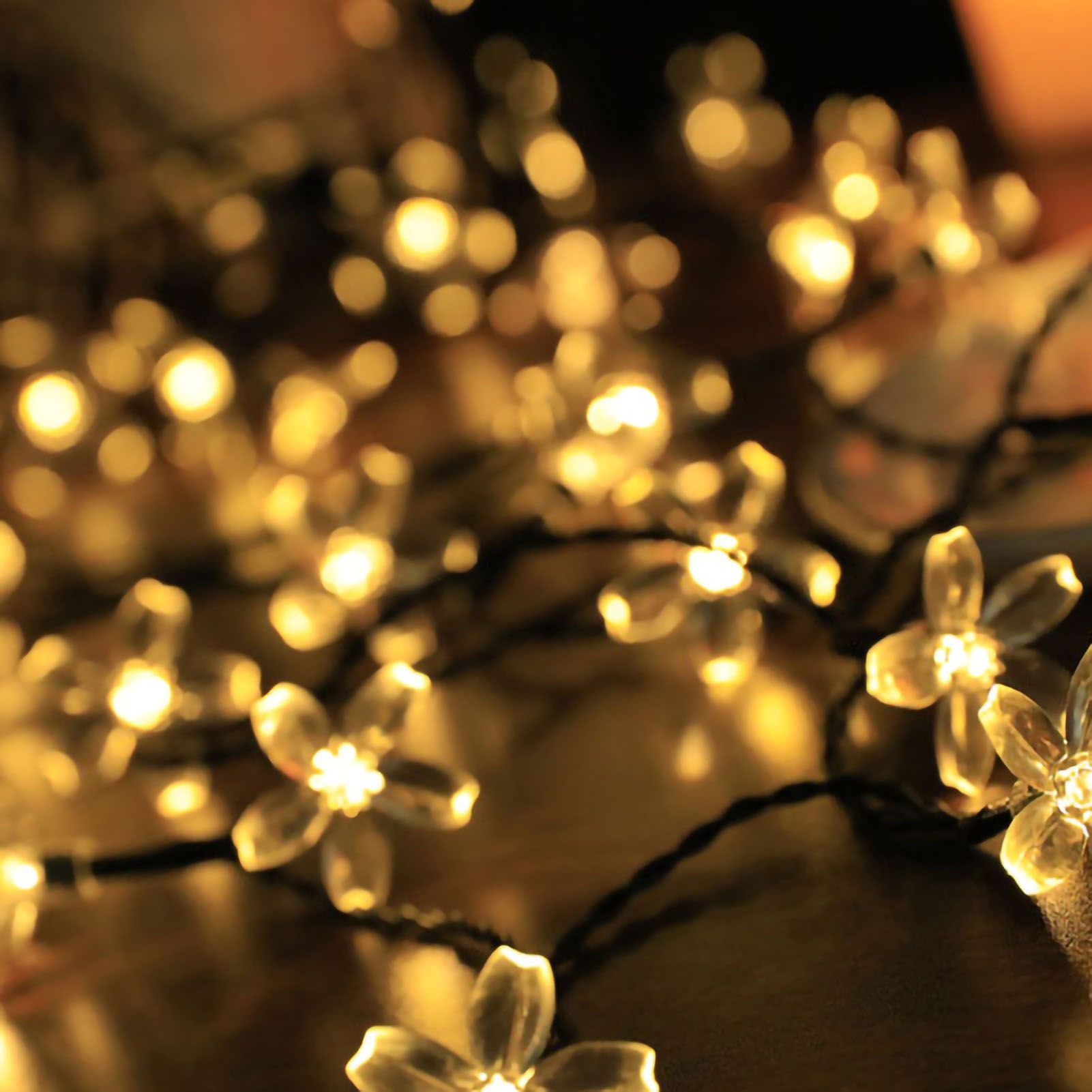 Sakura String Lights Solar Energy LED Waterproof Decoration Light for Outdoor view 2