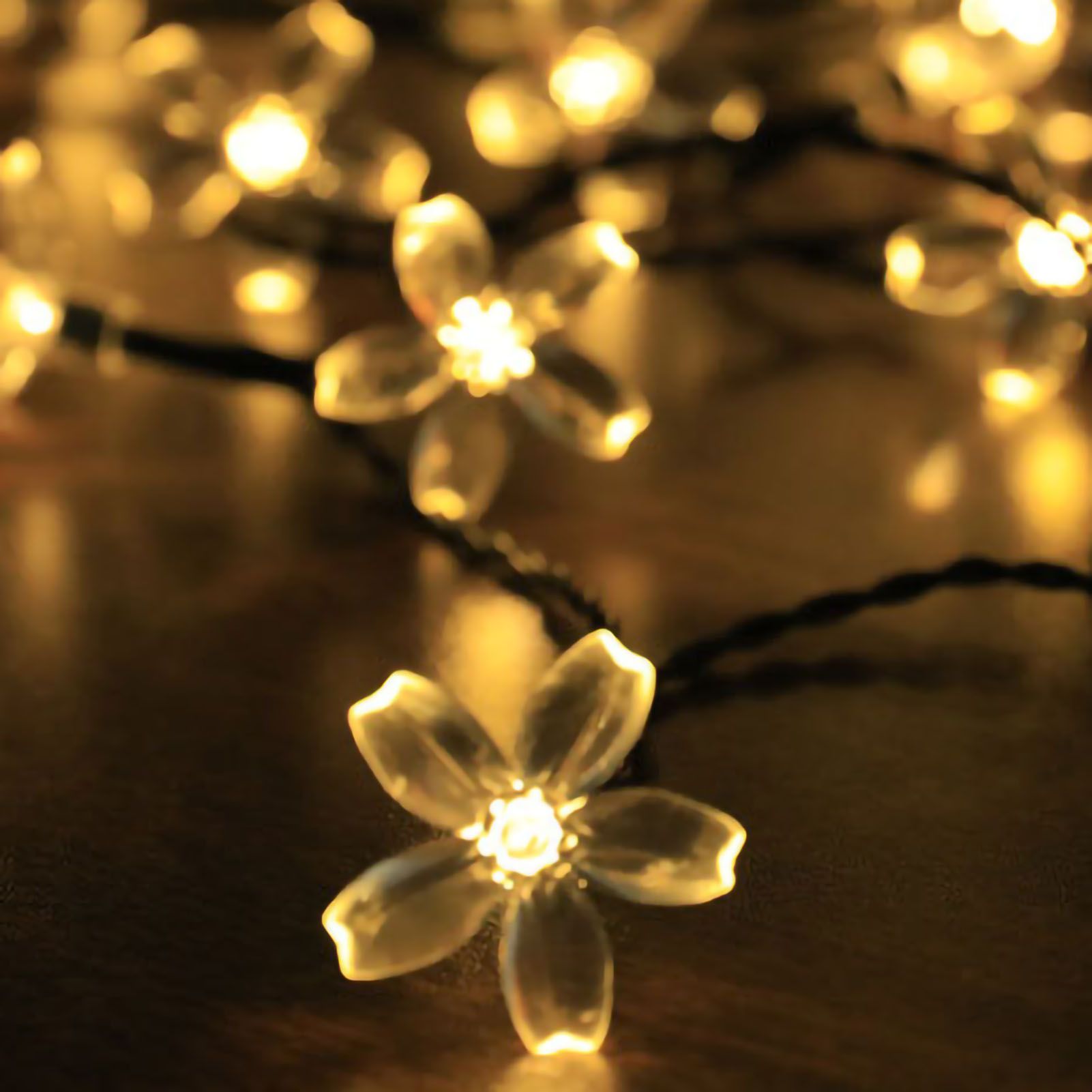 Sakura String Lights Solar Energy LED Waterproof Decoration Light for Outdoor view 5