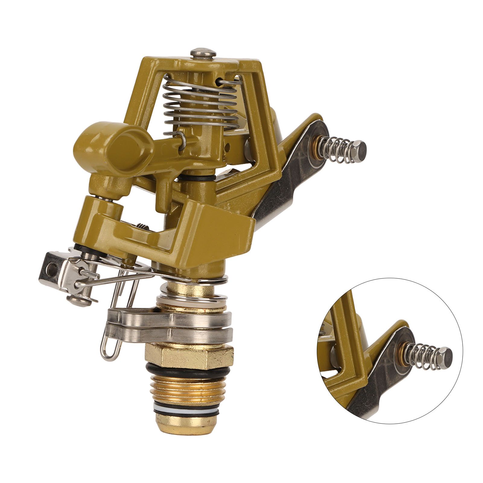 G1/2 Male Thread Watering Sprinkler Head 360 Degree Automatic Rotation 15m view 10
