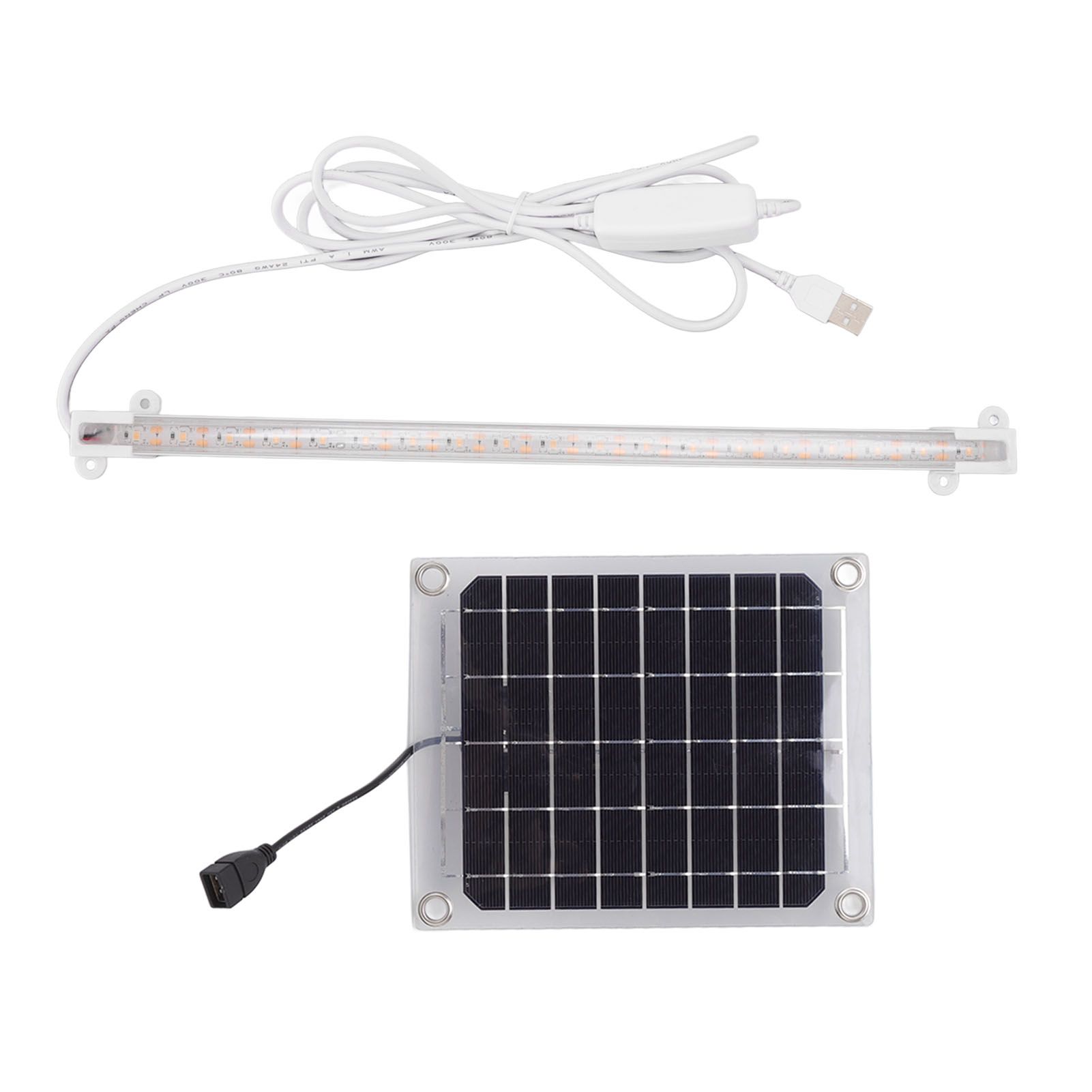Solar Plant Grow Light LED Plant Grow Light Strip for Balcony Greenhouse Herbs