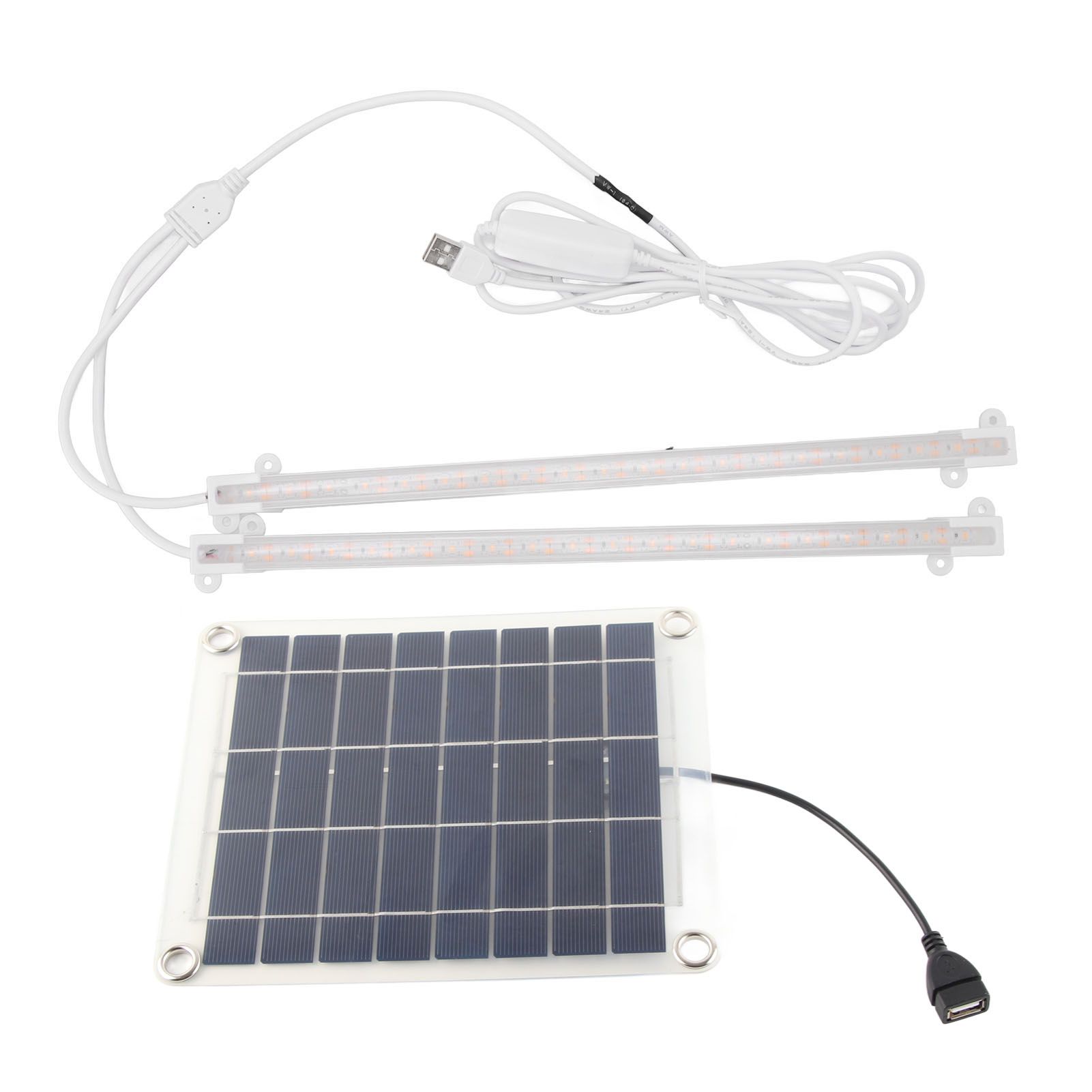 Solar Plant Grow Light LED Plant Grow Light Strip for Balcony Greenhouse Herbs