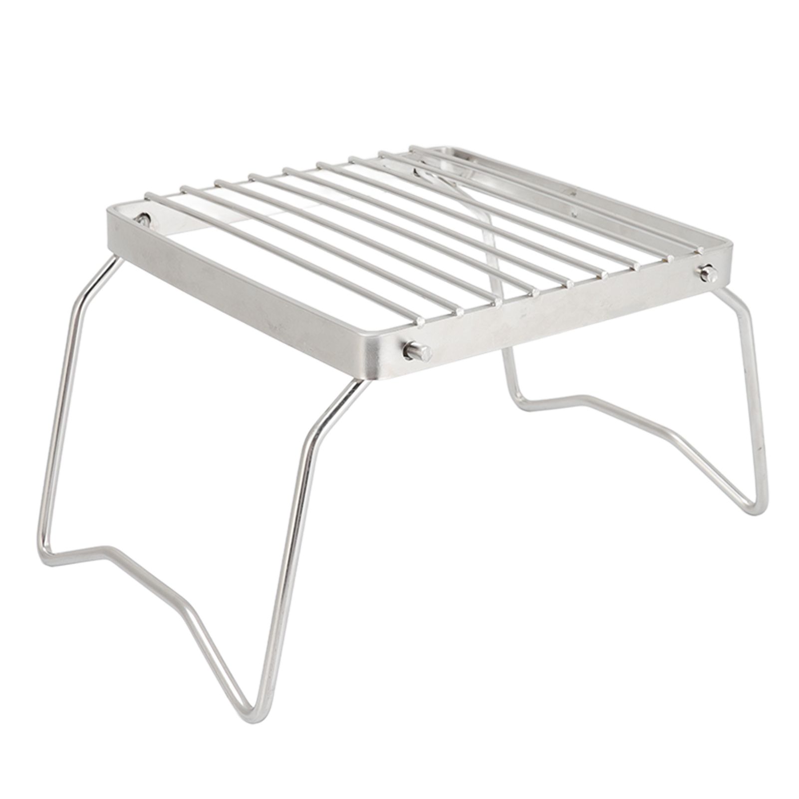 Folding Campfire Grill Stainless Steel Grid Shaped Camping Grill Grate Picnic view 3