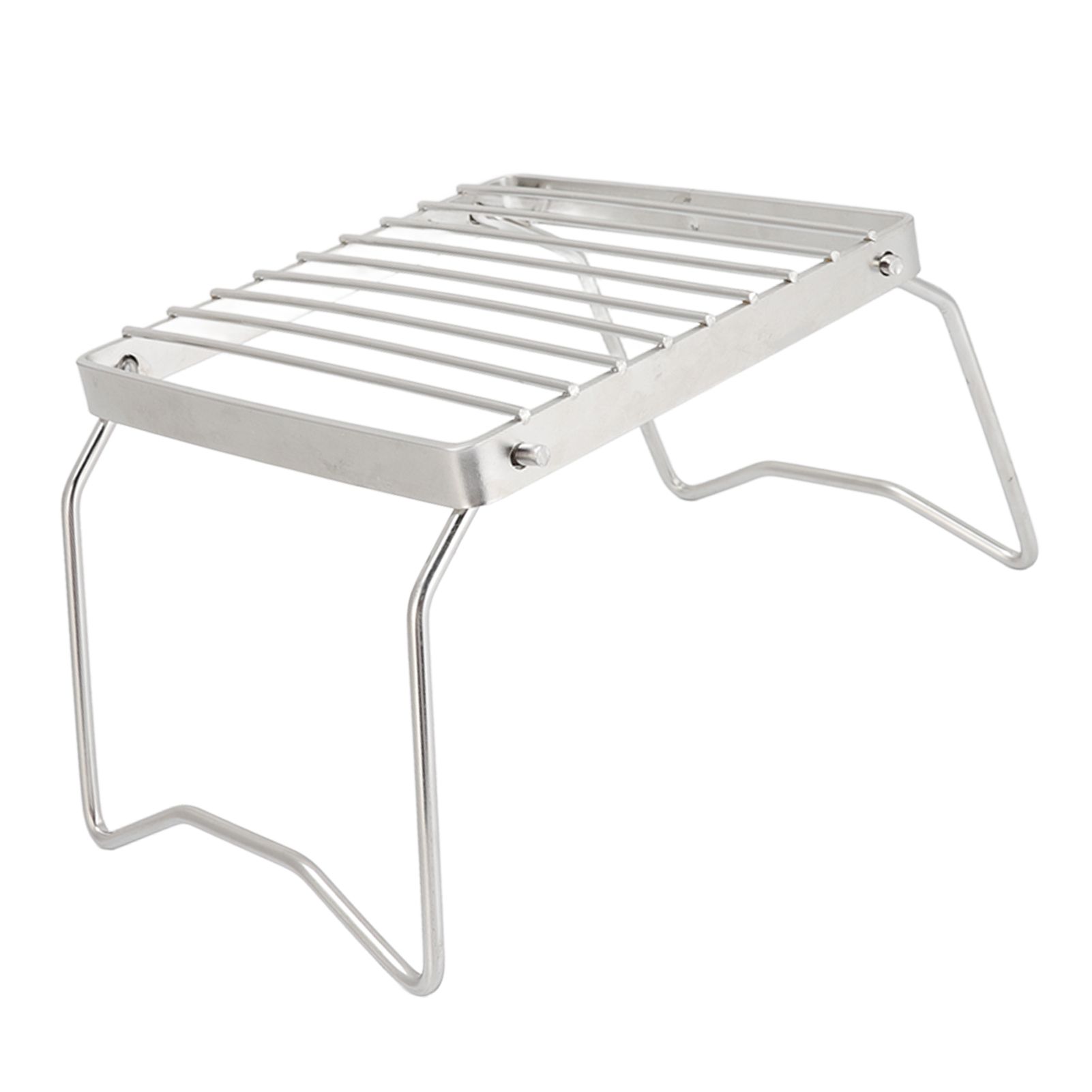 Folding Campfire Grill Stainless Steel Grid Shaped Camping Grill Grate Picnic view 4
