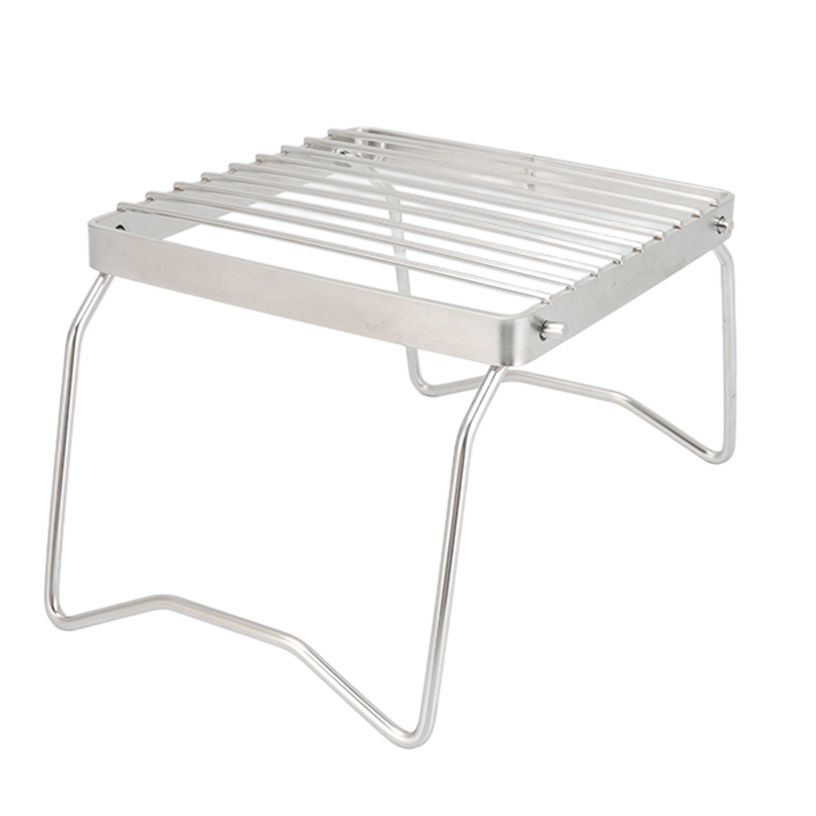 Folding Campfire Grill Stainless Steel Grid Shaped Camping Grill Grate Picnic view 5