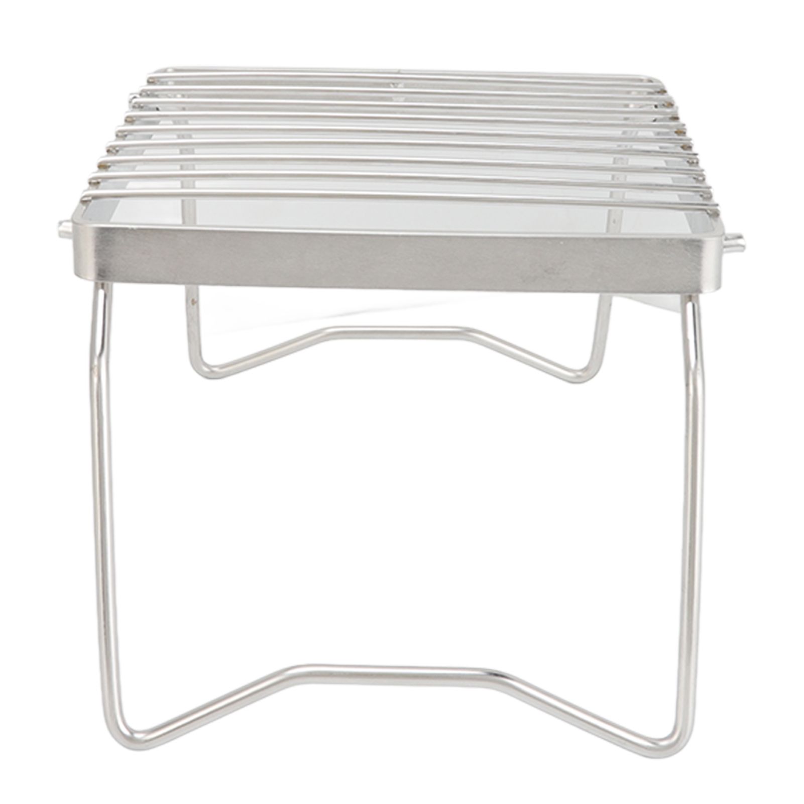 Folding Campfire Grill Stainless Steel Grid Shaped Camping Grill Grate Picnic view 6