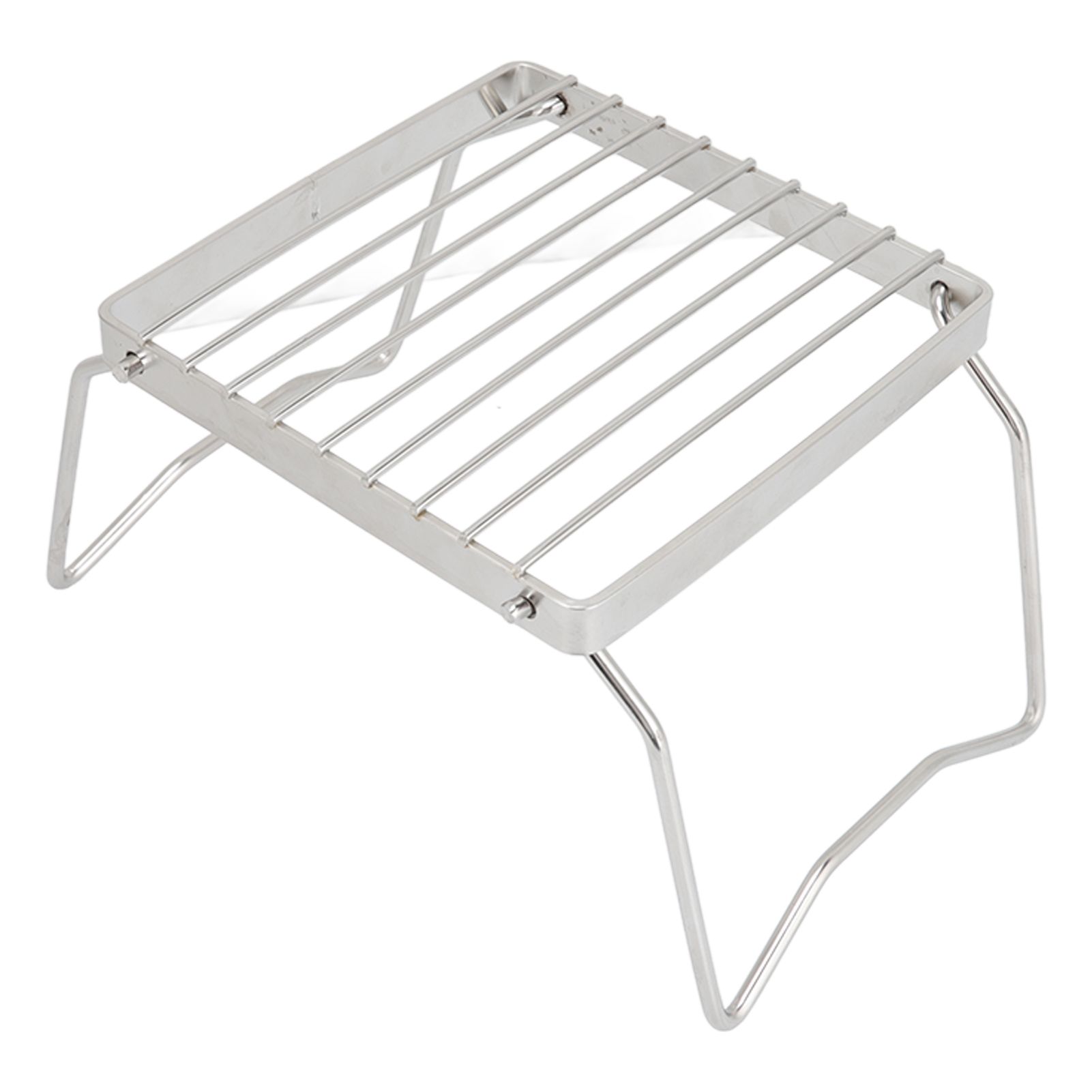 Folding Campfire Grill Stainless Steel Grid Shaped Camping Grill Grate Picnic view 7