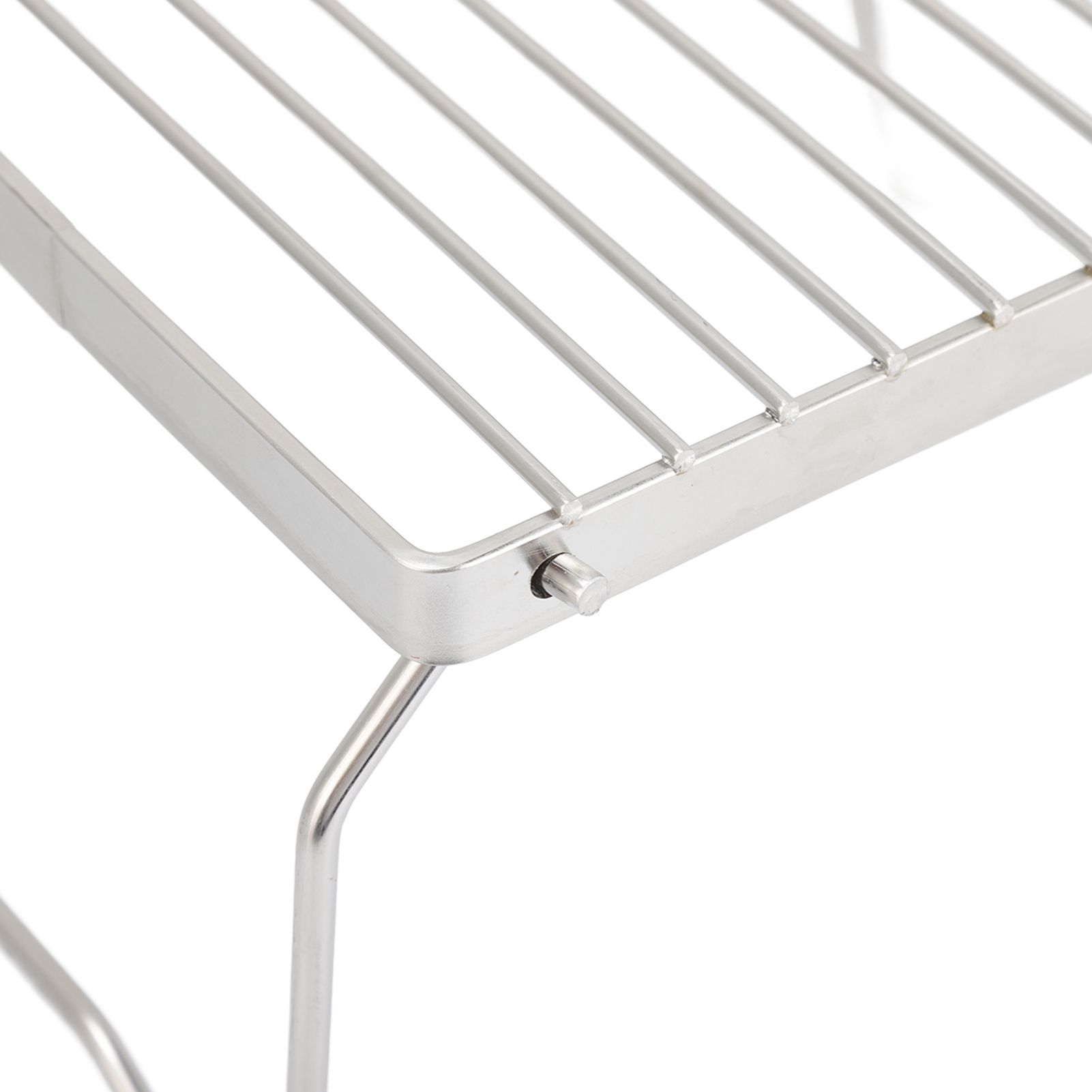 Folding Campfire Grill Stainless Steel Grid Shaped Camping Grill Grate Picnic view 13