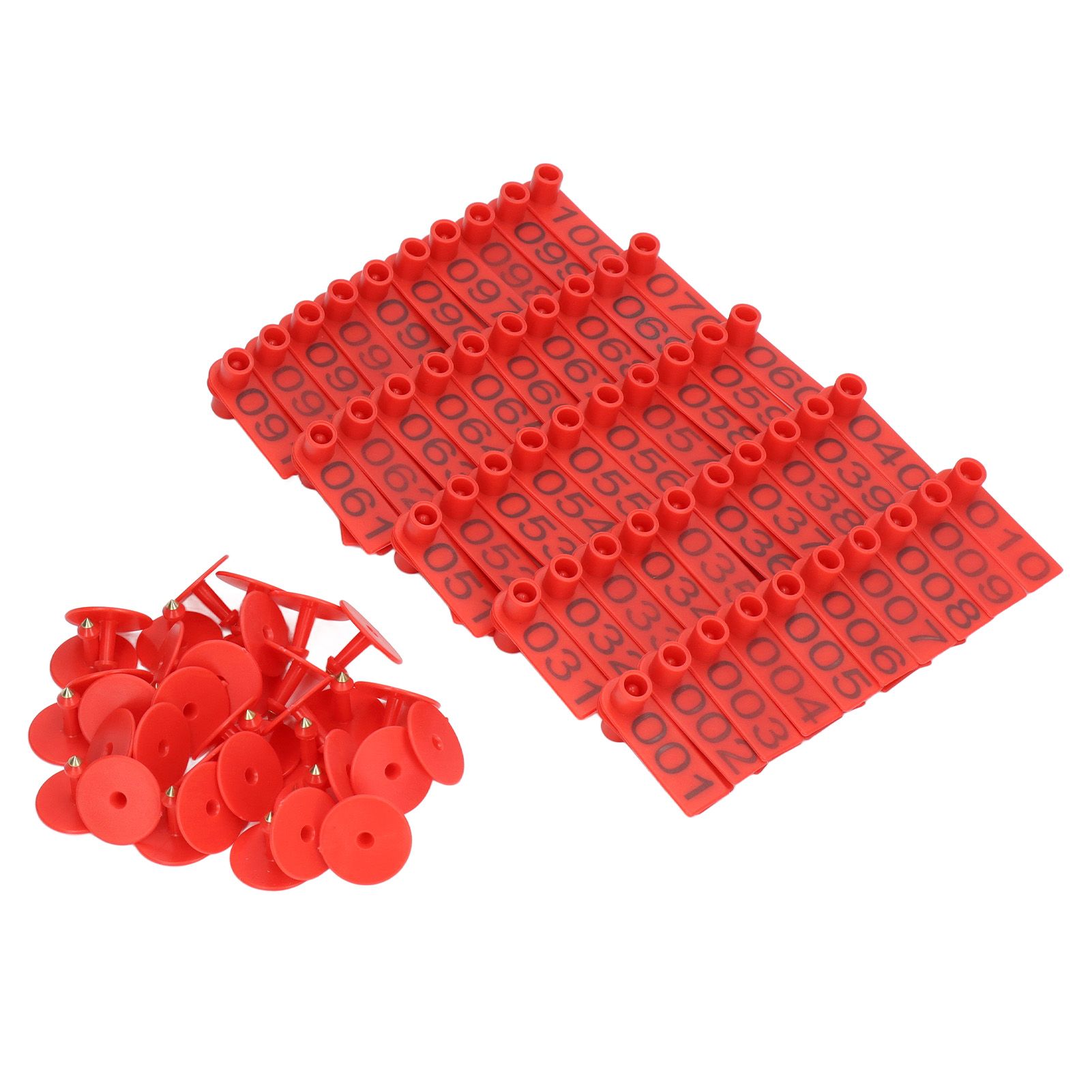 100 Sets Numbered Cattle Ear Tags Accurate Livestock Identification Card for view 2