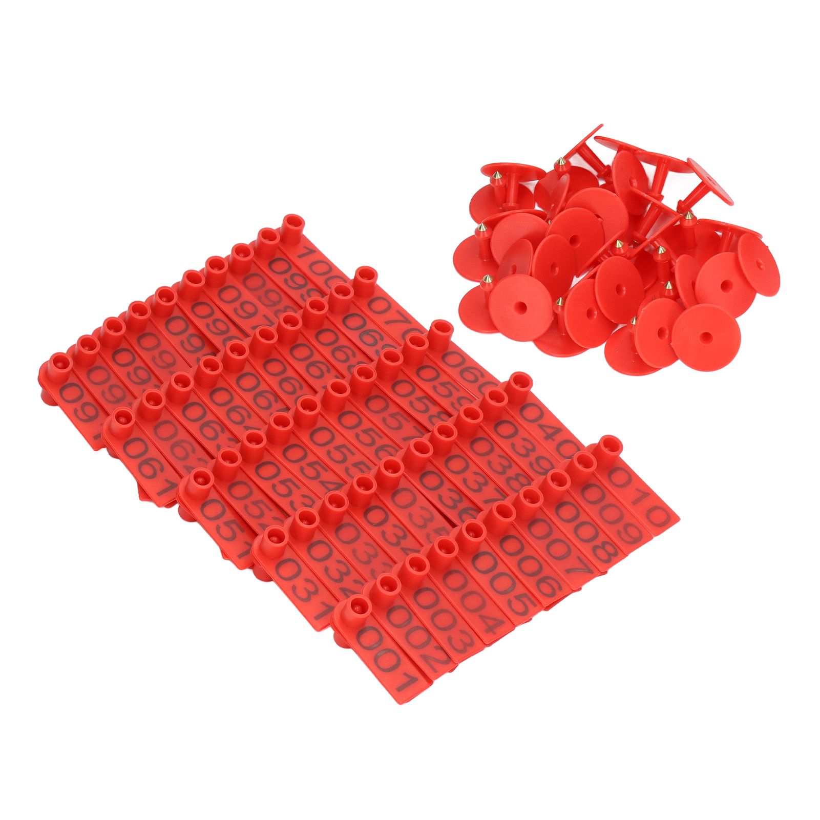100 Sets Numbered Cattle Ear Tags Accurate Livestock Identification Card for view 4