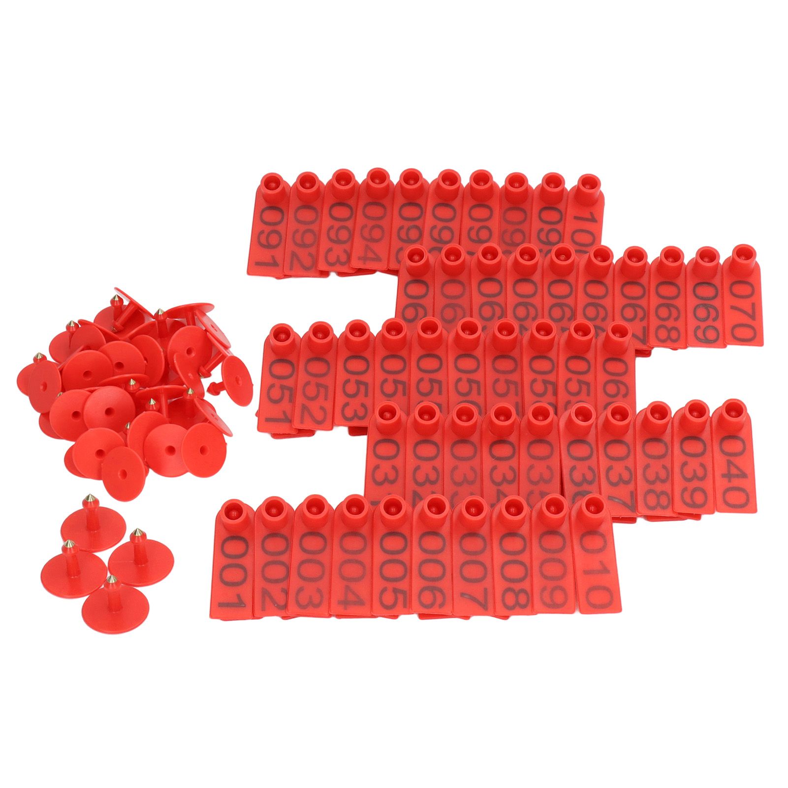 100 Sets Numbered Cattle Ear Tags Accurate Livestock Identification Card for view 10