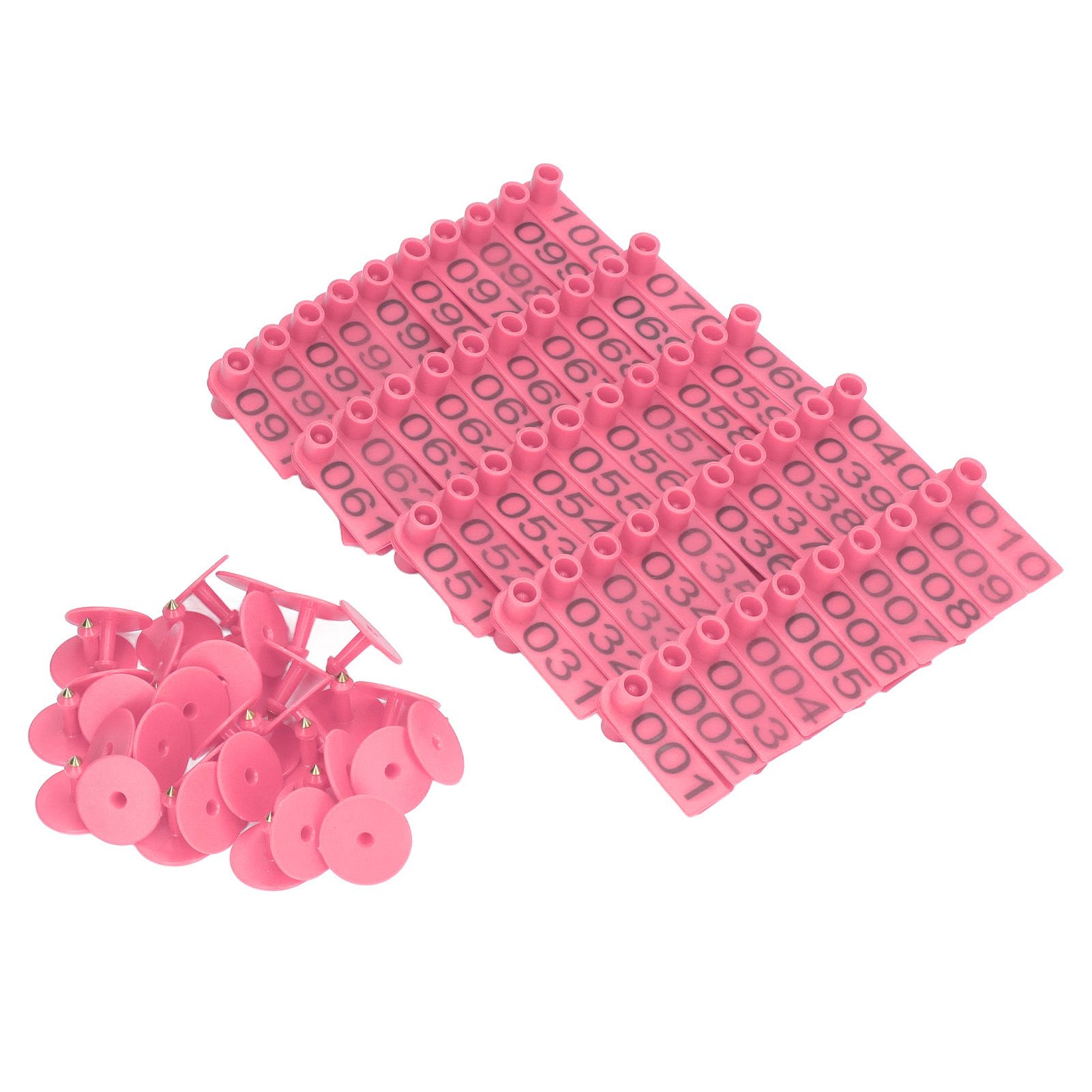 100 Sets Numbered Cattle Ear Tags Accurate Livestock Identification Card for view 2