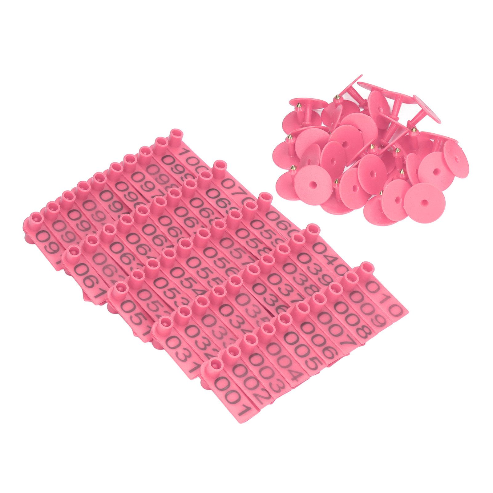 100 Sets Numbered Cattle Ear Tags Accurate Livestock Identification Card for view 4