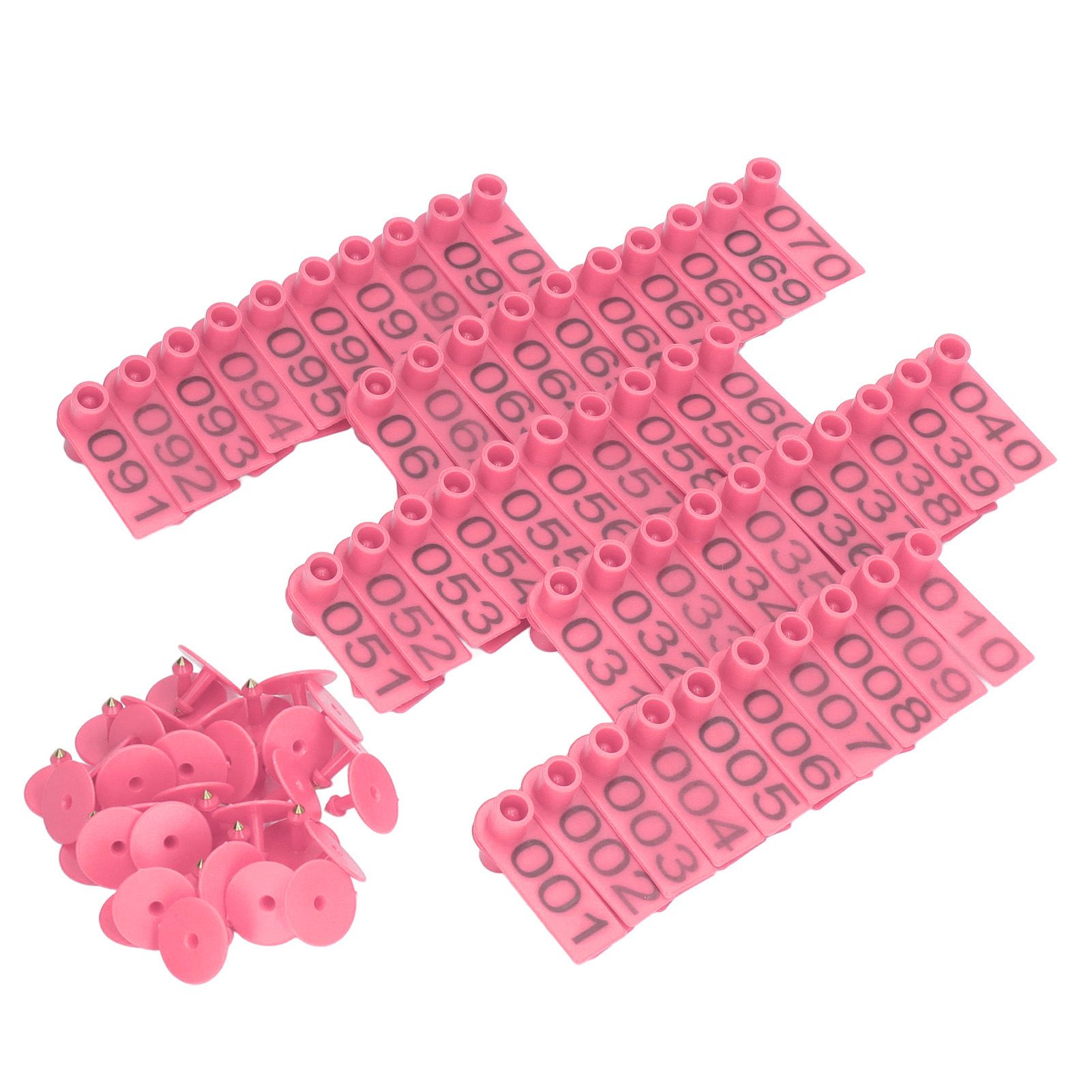 100 Sets Numbered Cattle Ear Tags Accurate Livestock Identification Card for view 8