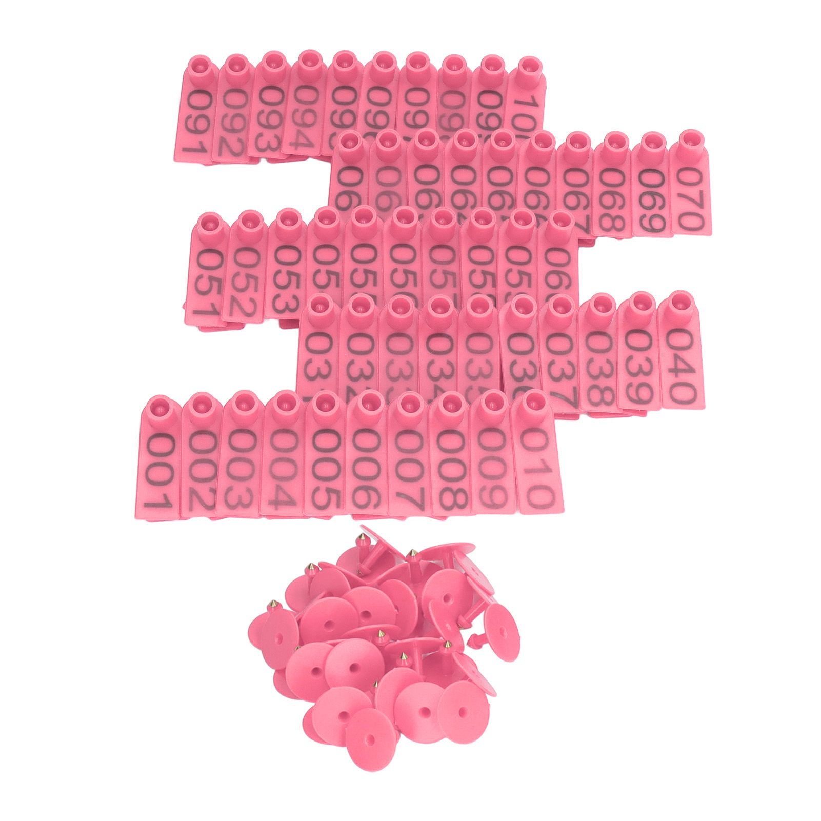 100 Sets Numbered Cattle Ear Tags Accurate Livestock Identification Card for view 9