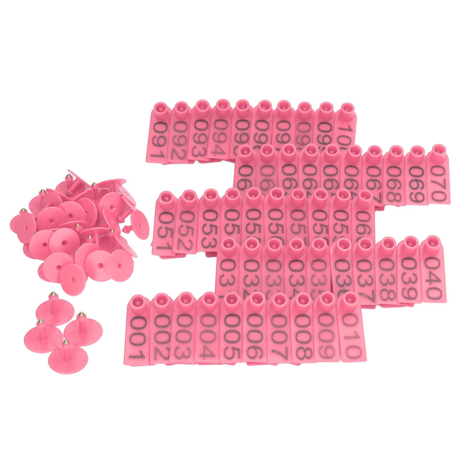 100 Sets Numbered Cattle Ear Tags Accurate Livestock Identification Card for view 10