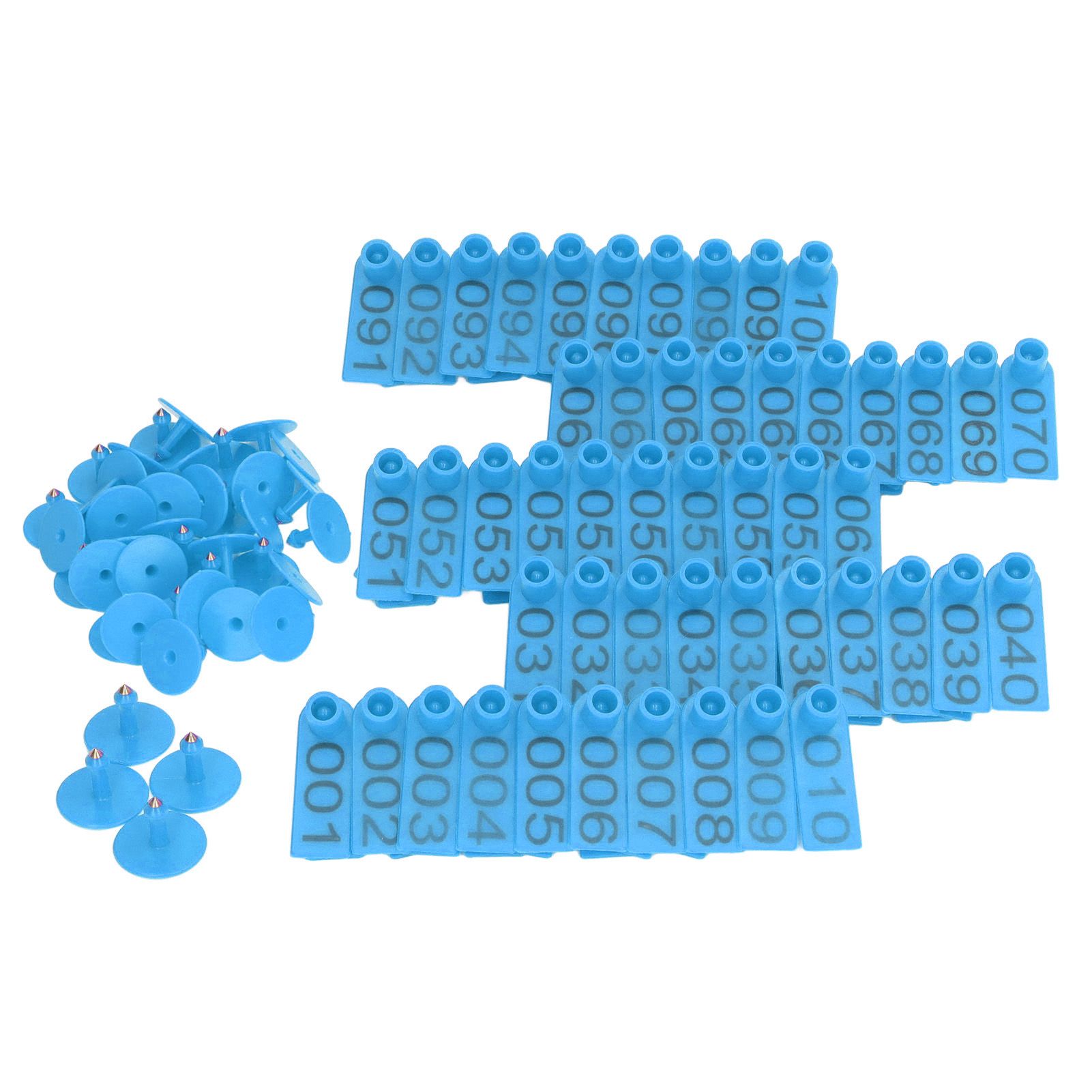 100 Sets Numbered Cattle Ear Tags Accurate Livestock Identification Card for view 10