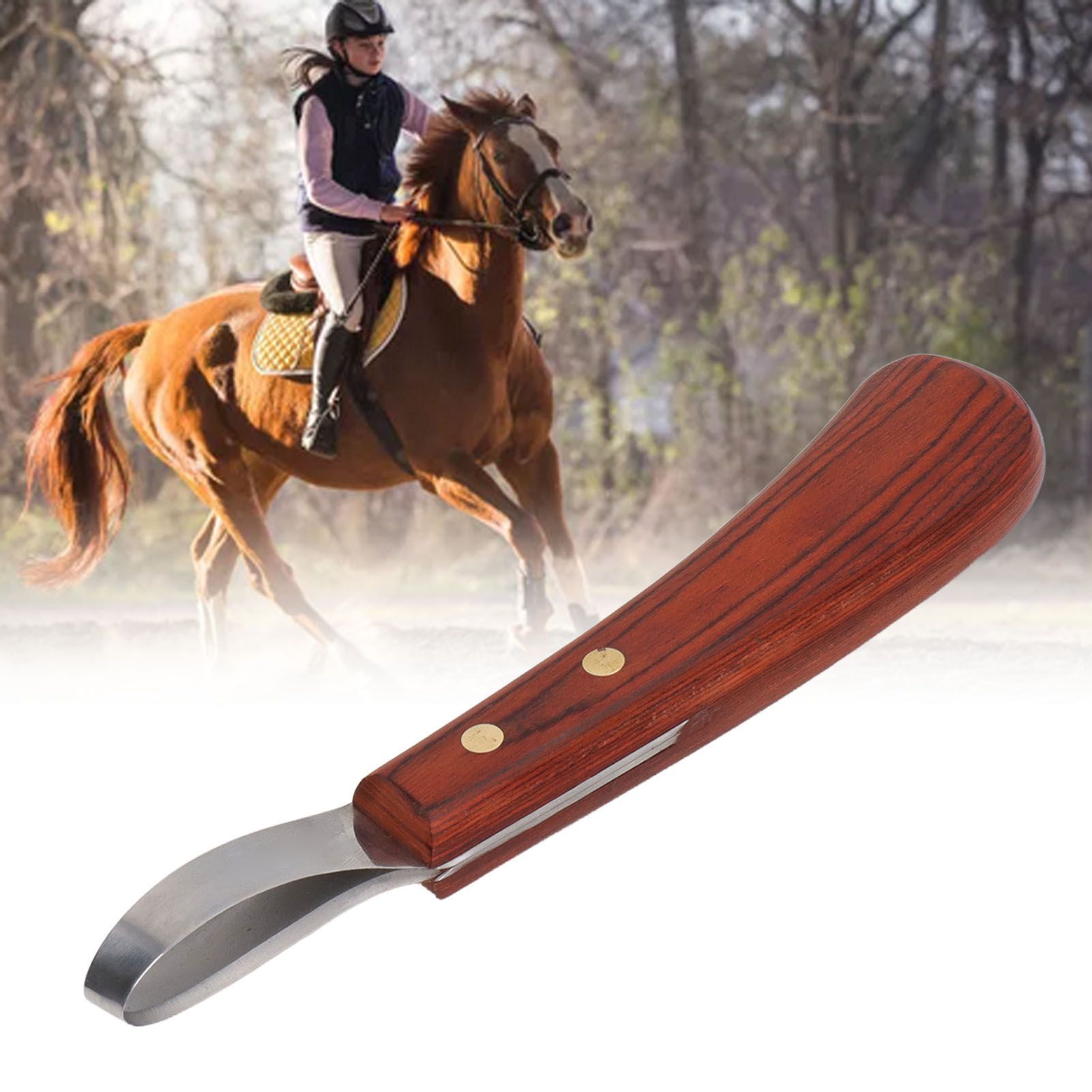 Hoof Trimmer Shears Stainless Steel Blade Rubber Wood Handle Multipurpose view 12