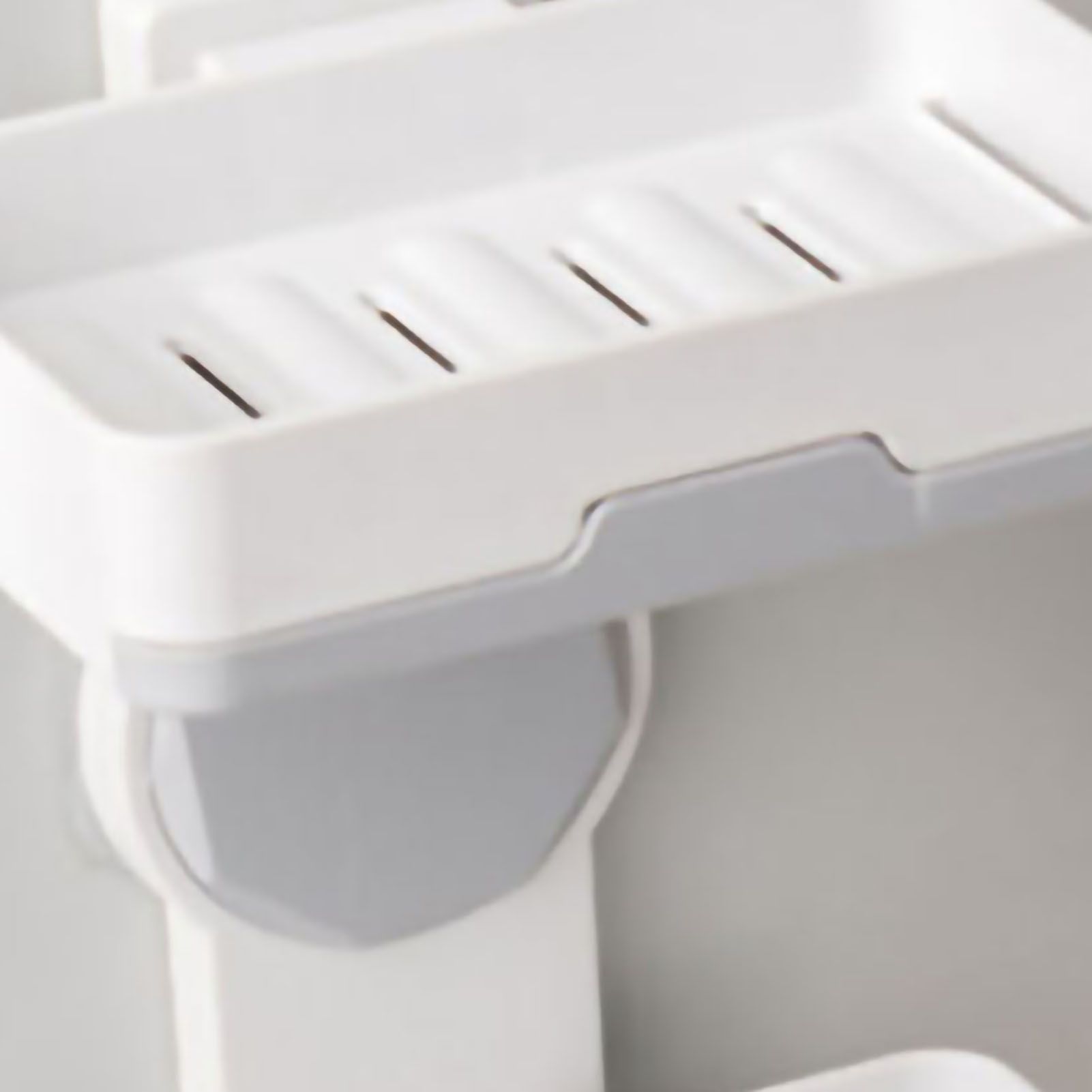 Soap Box Draining Case Holder Rack Plastic Hole Free Installation for Bathroom view 3