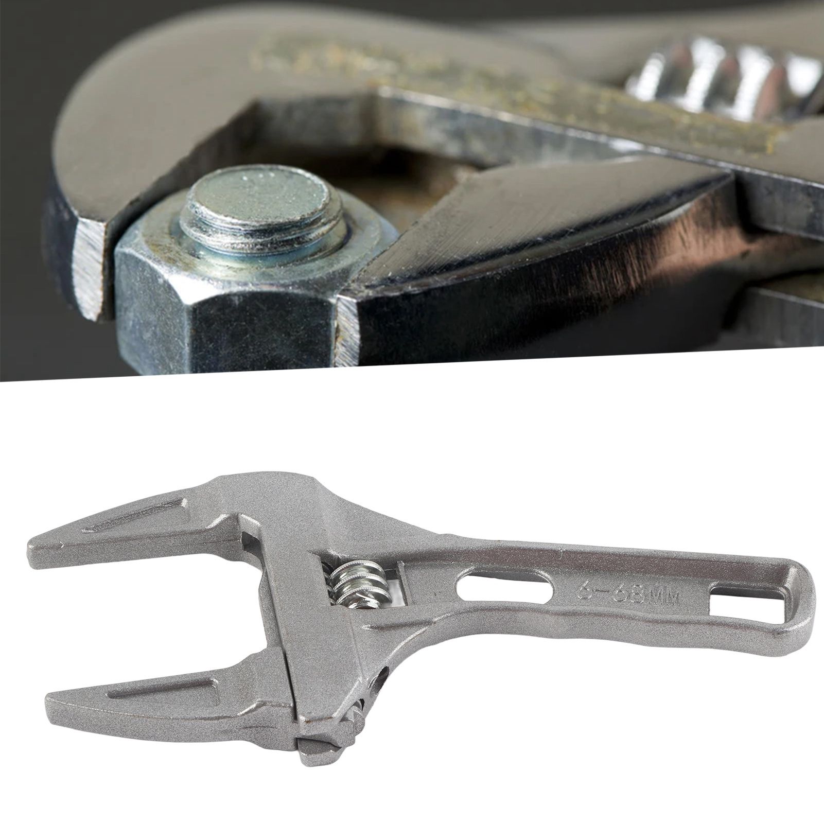 Bathroom Wrench Aluminum Adjustable Large Opening Wrench for Bathroom Basin view 12