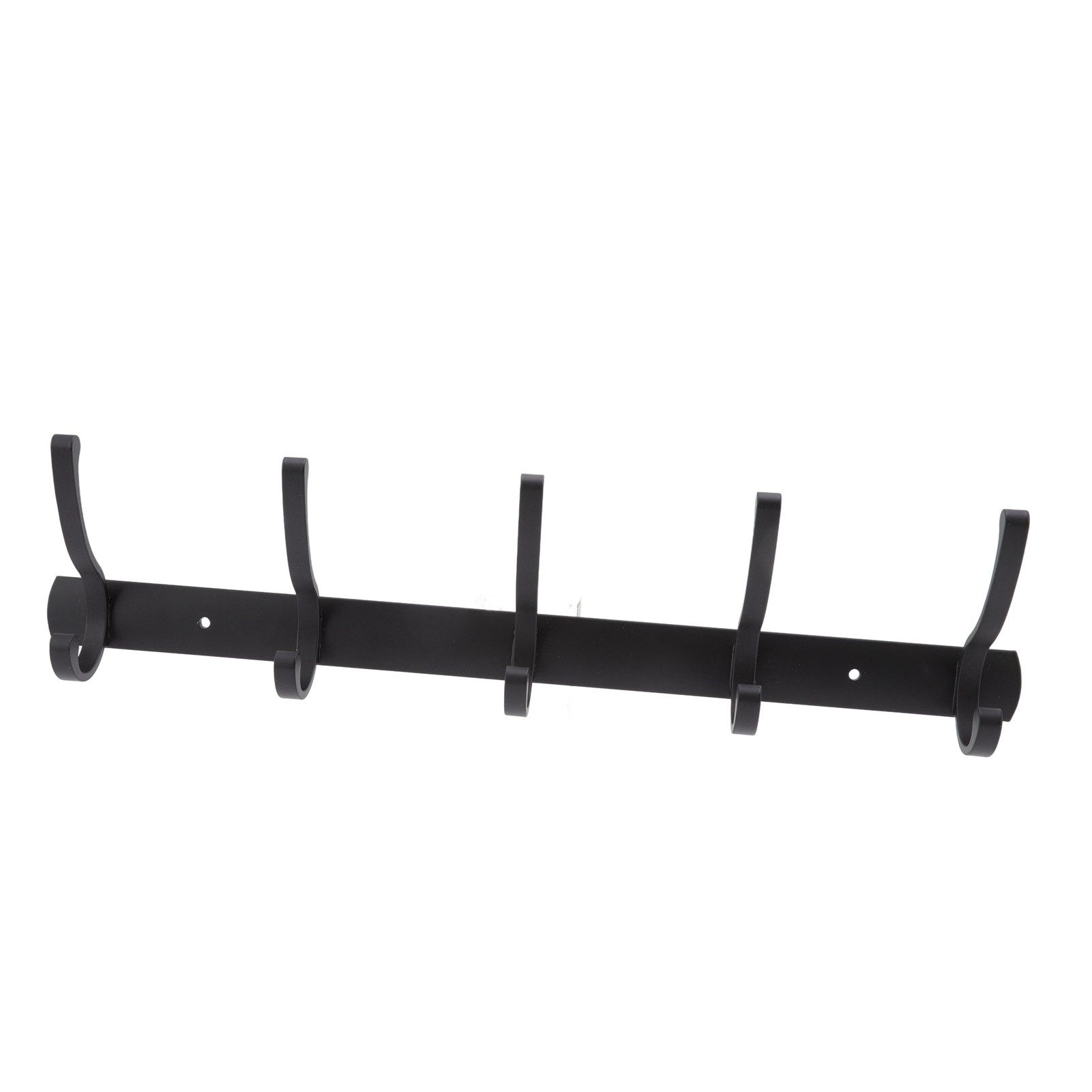 Door Hanging Hooks Modern Minimalist Black 5 Hooks Wall Mounted Thickened view 2
