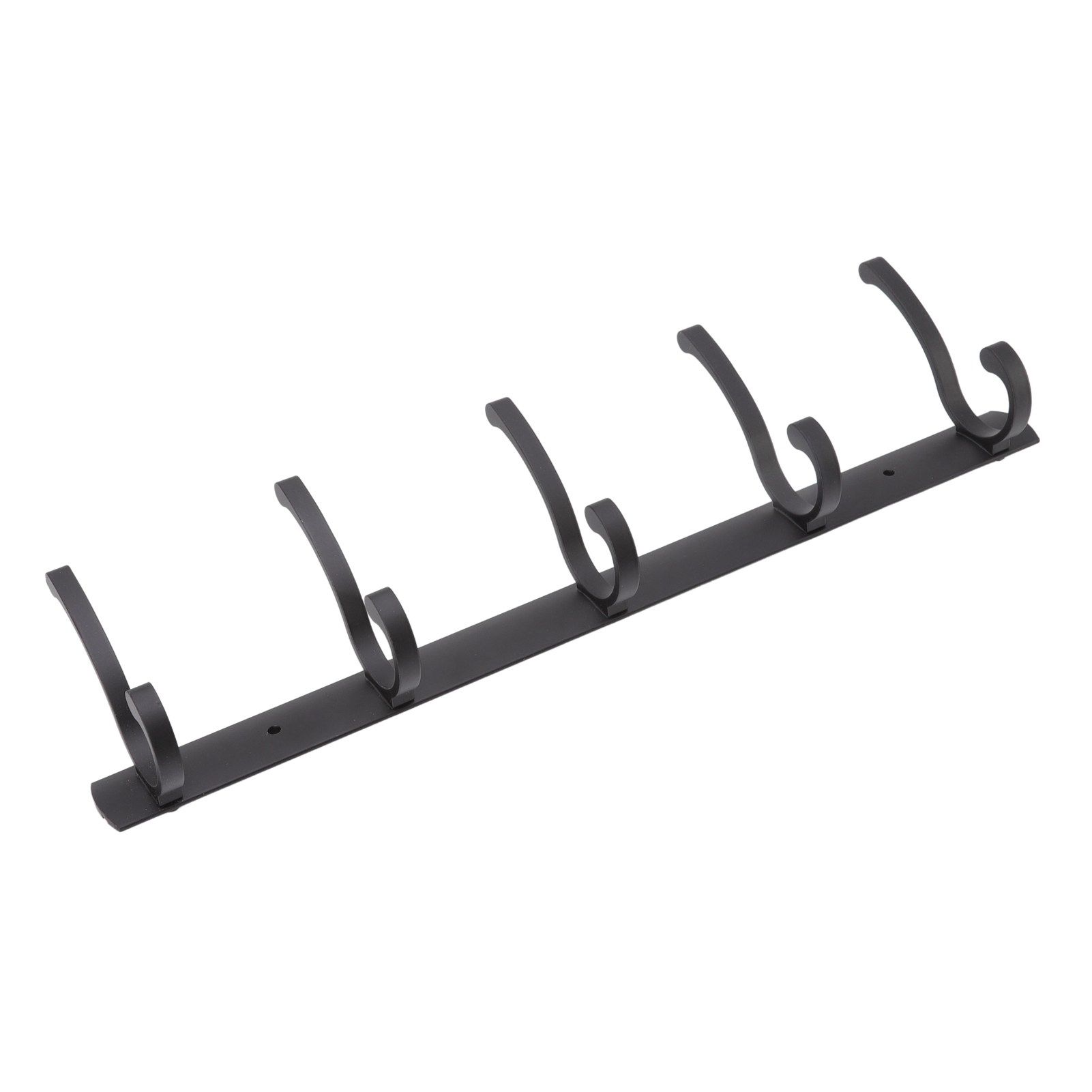 Door Hanging Hooks Modern Minimalist Black 5 Hooks Wall Mounted Thickened view 4