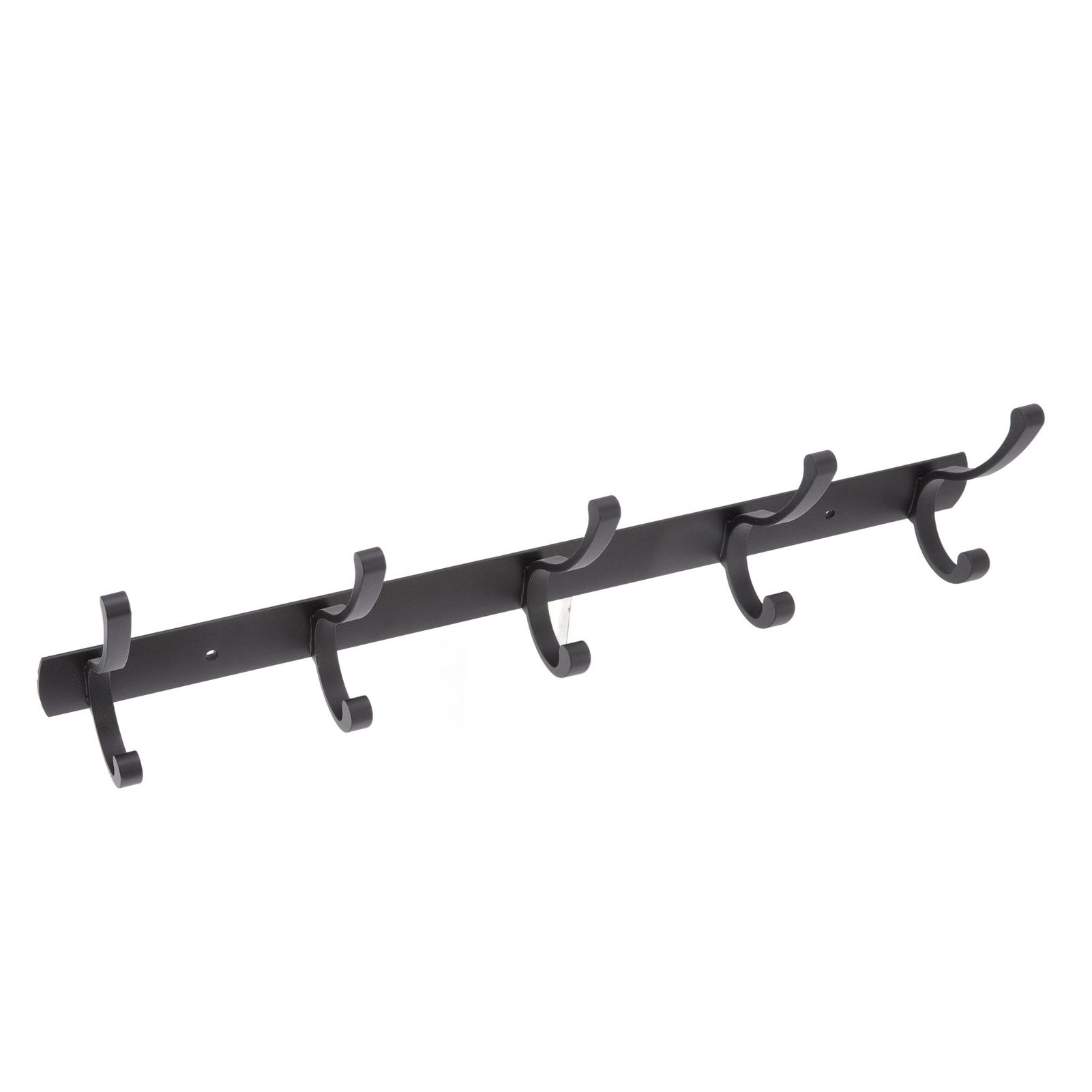 Door Hanging Hooks Modern Minimalist Black 5 Hooks Wall Mounted Thickened view 5