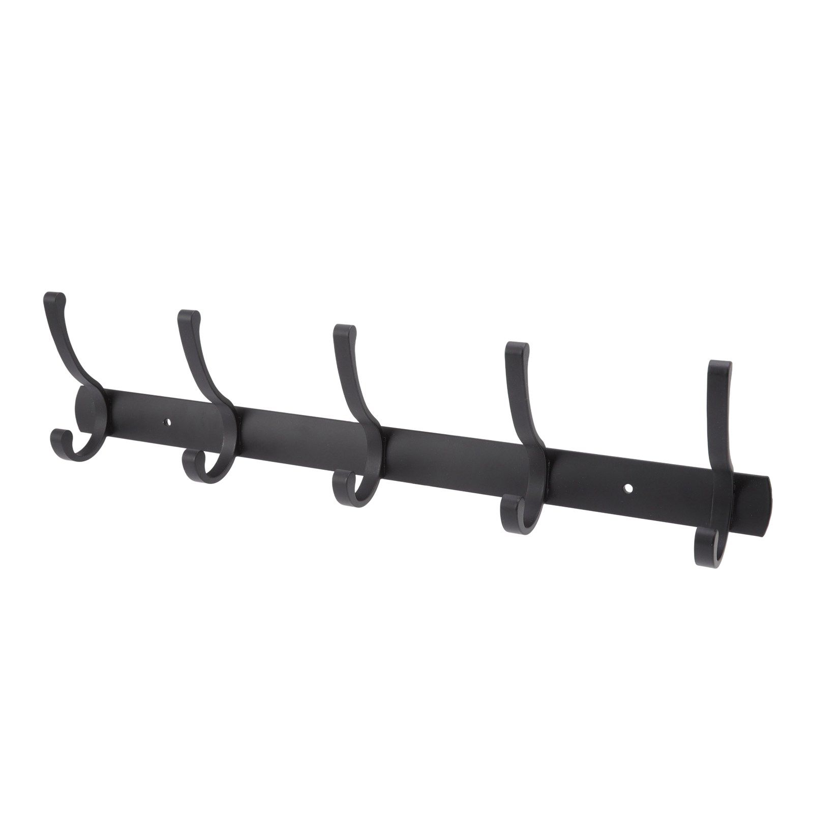 Door Hanging Hooks Modern Minimalist Black 5 Hooks Wall Mounted Thickened view 9