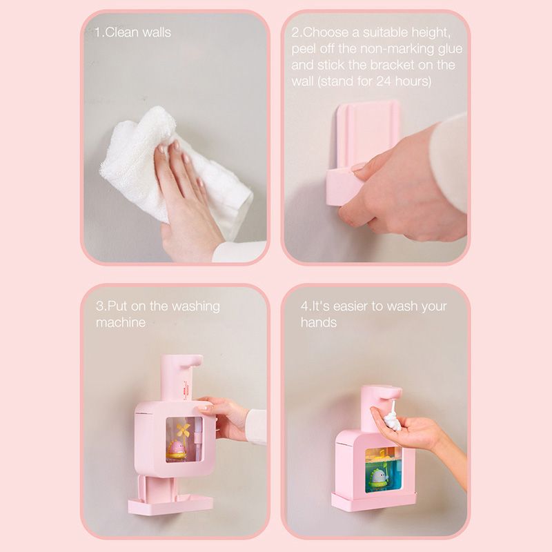 Touchless Automatic Sensor Soap Dispenser Cartoon Pet Waterproof Smart Foam view 8