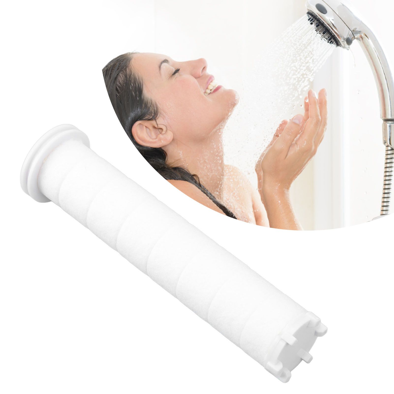 12pcs Shower Head Filter Element PP Cotton White Bath Accessories for view 11