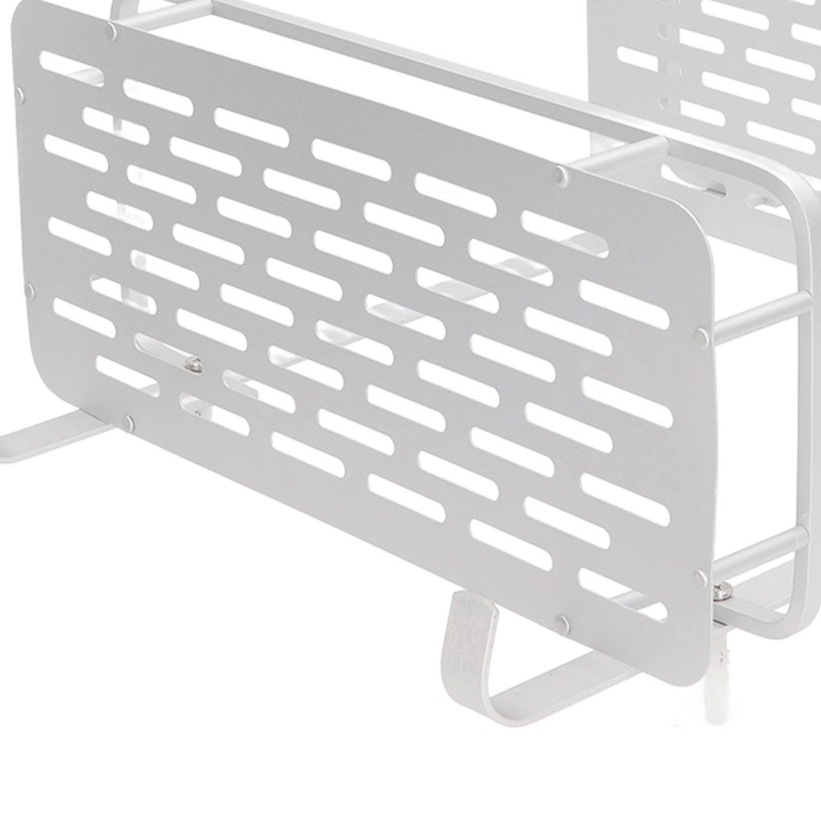 Wall Mounted Shelves Aluminum Alloy Matte Two Layers Floating Storage Shelves view 14