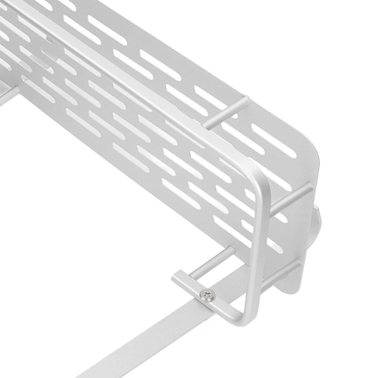 Wall Mounted Shelves Aluminum Alloy Matte Two Layers Floating Storage Shelves view 15