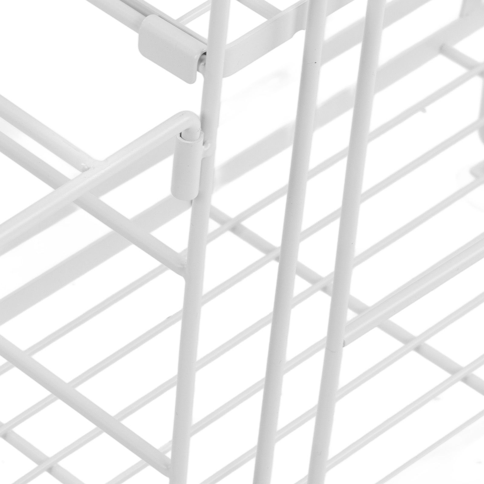 Toilet Storage Shelves Iron Wall Mounted 2 Layers Foldable Grid Home view 14