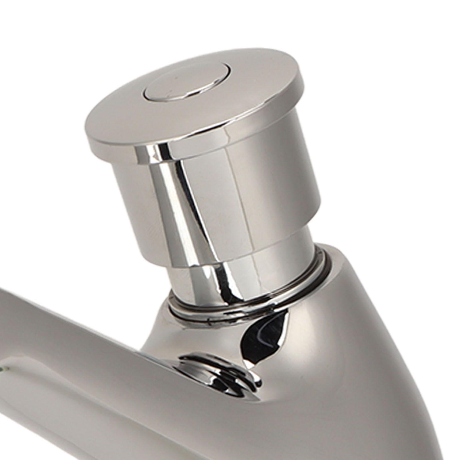 Time Delay Silver Faucet Single Tube Cold Water Basin Taps G1/2 Thread for view 13